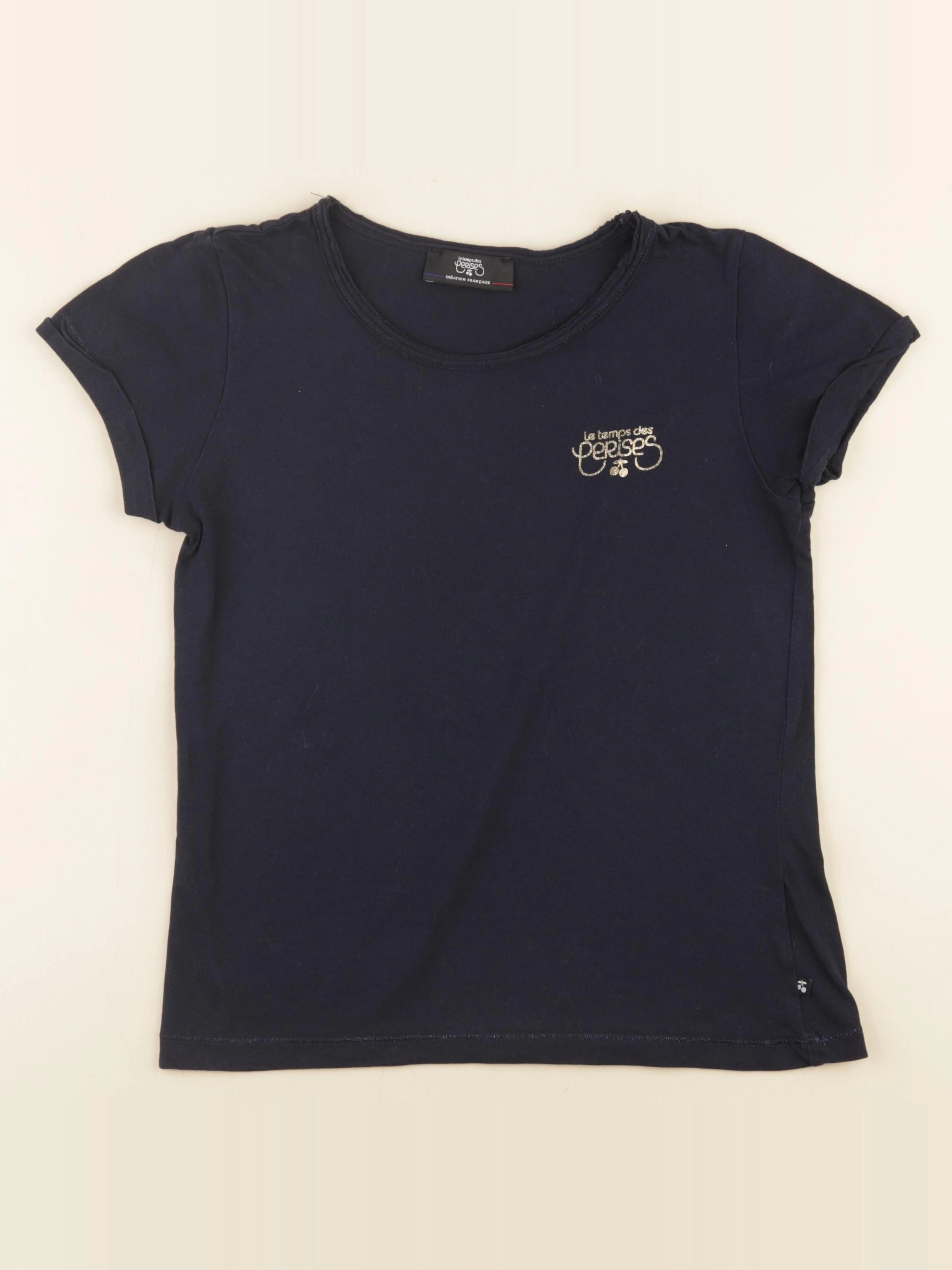 Le temps des cerises  - tee-shirt bleu - 10/12 ans