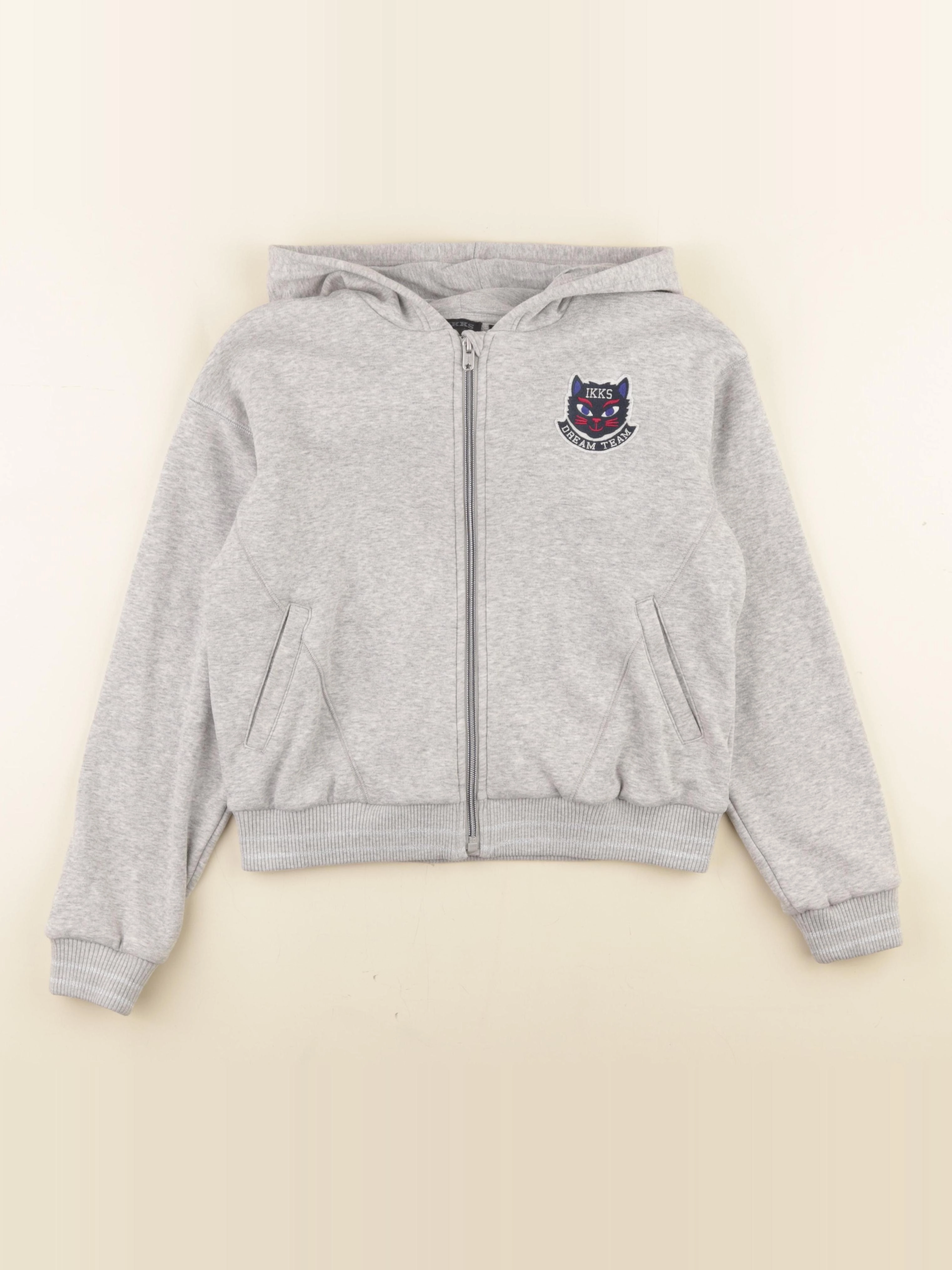 IKKS - sweat gris - 12 ans