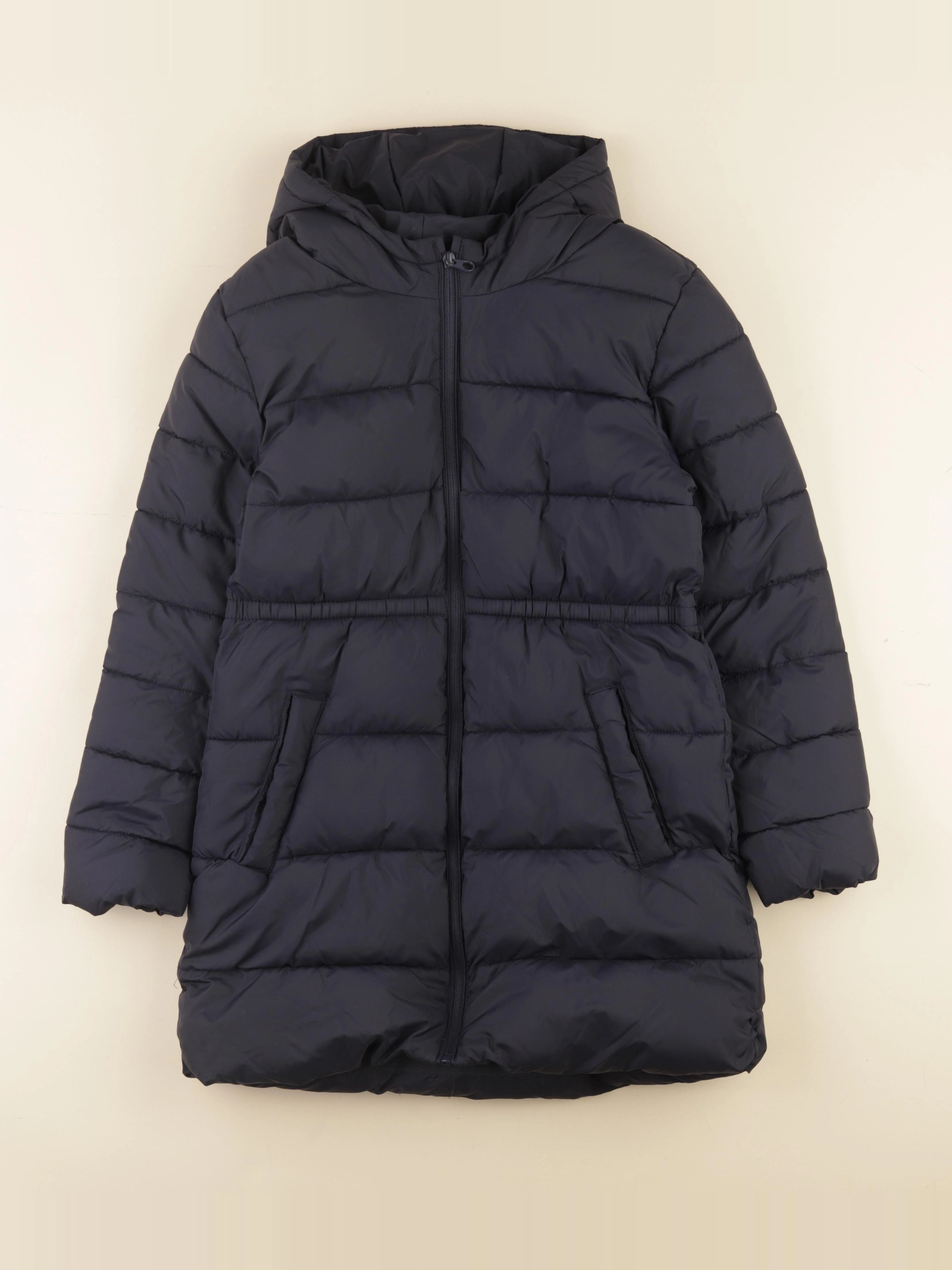 Mango - doudoune longue bleu - 11/12 ans