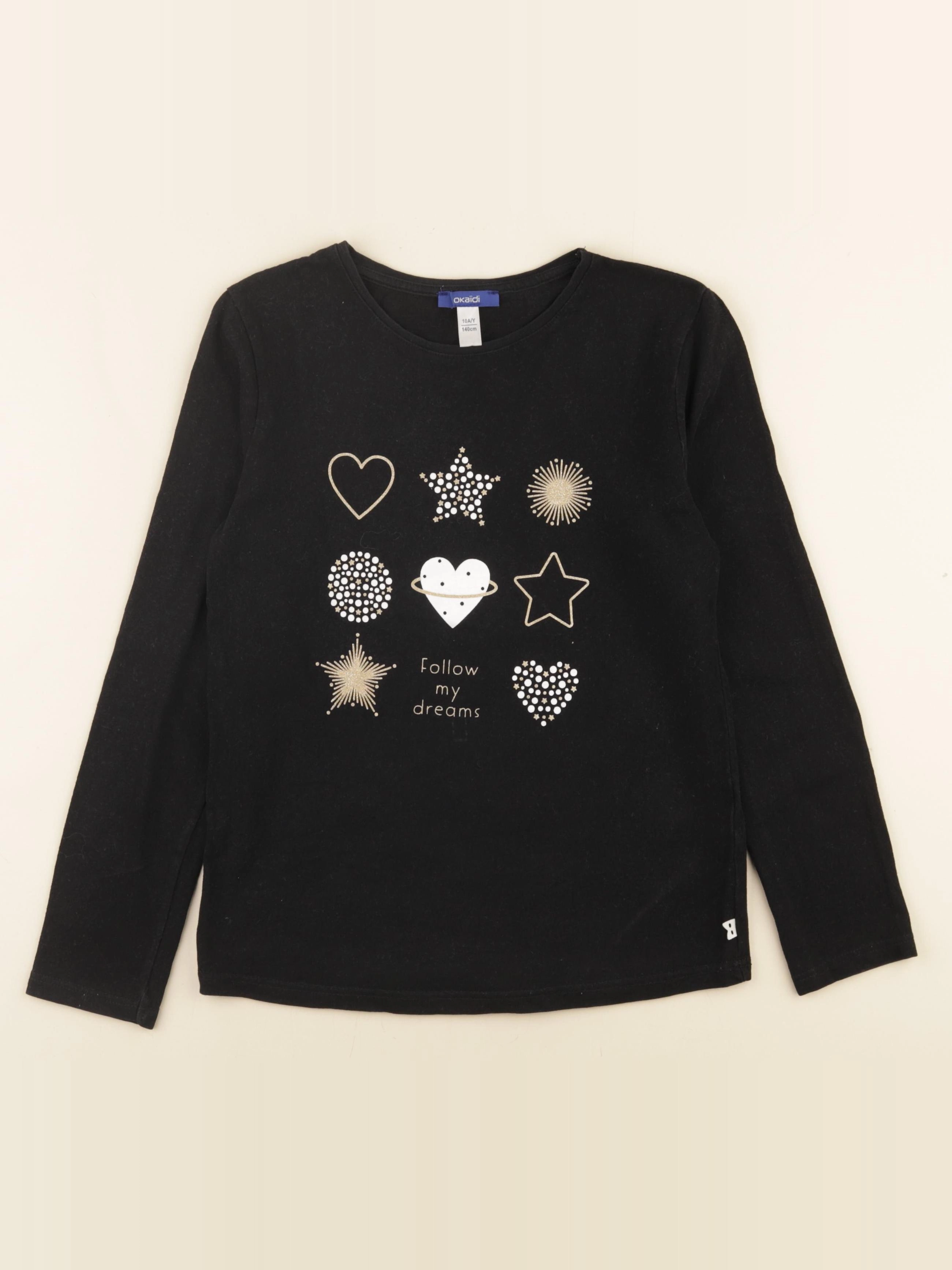 Okaidi - tee-shirt noir - 10 ans