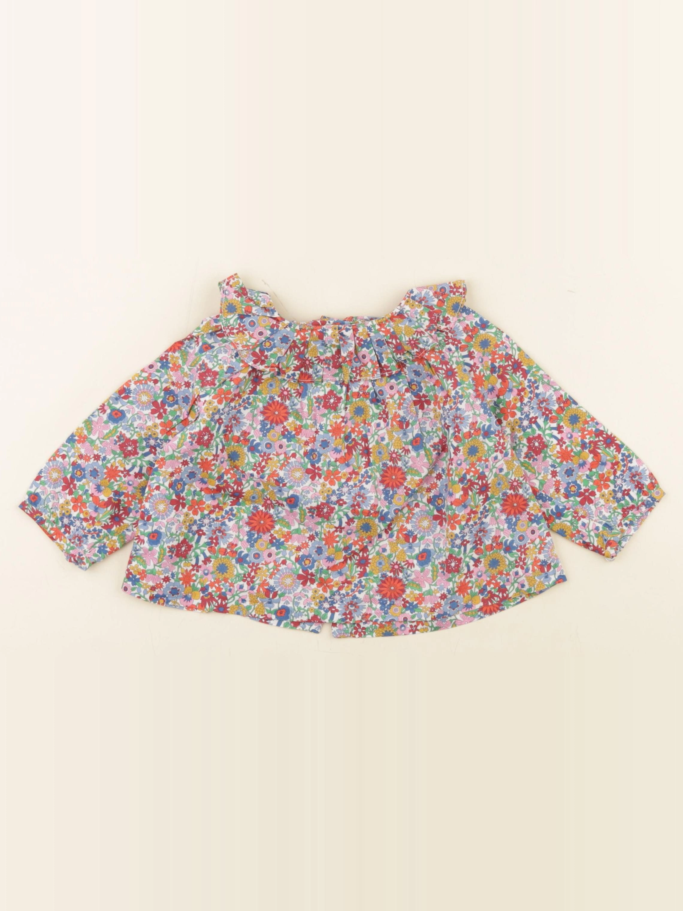 Jacadi - blouse liberty multicolore - 12 mois