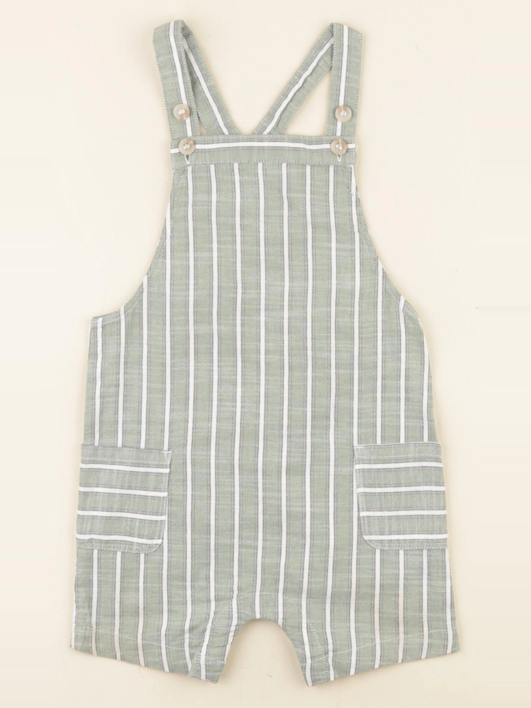 H&M - salopette vert - 12/18 mois