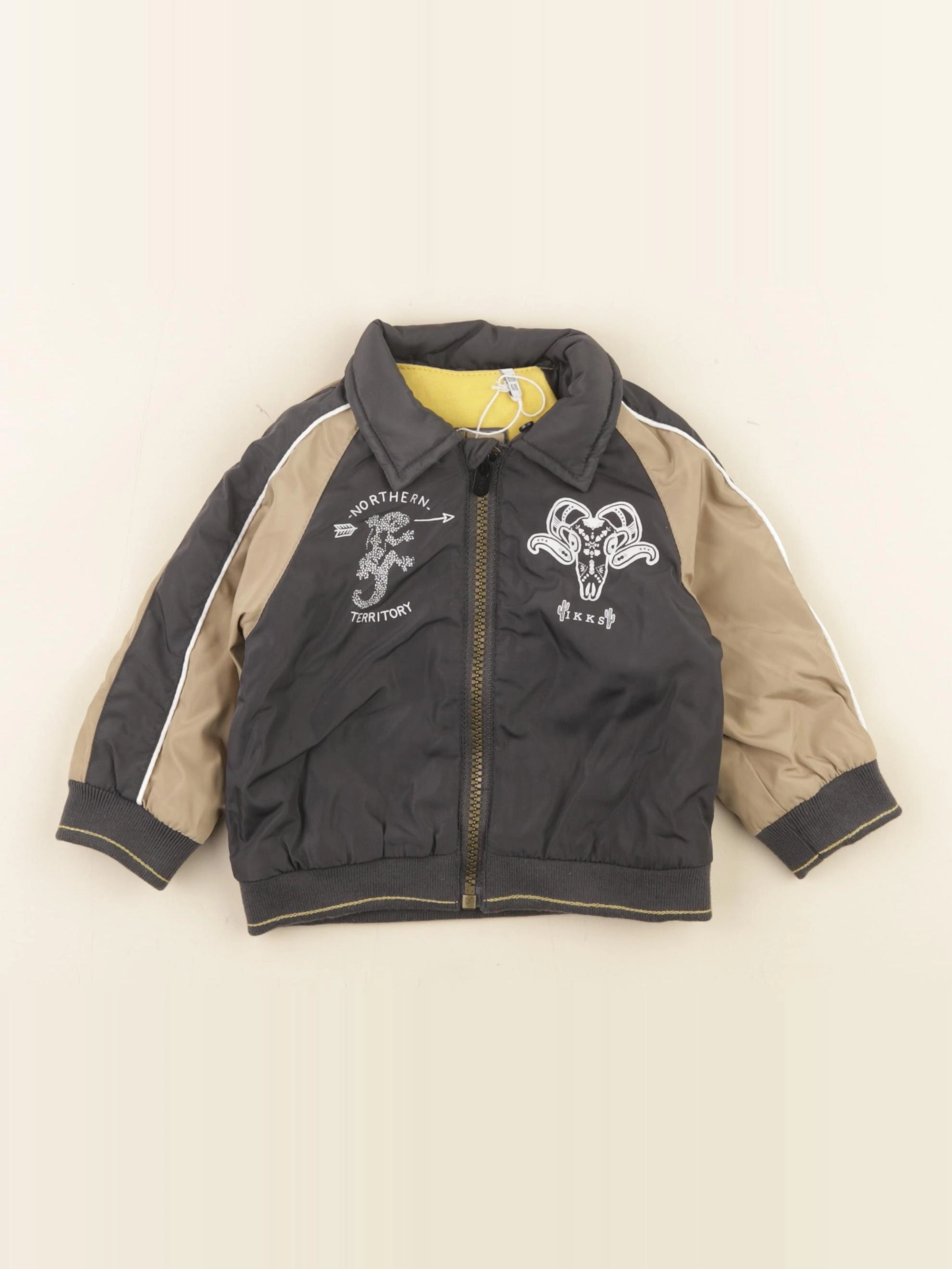 IKKS - veste gris, marron - 6 mois