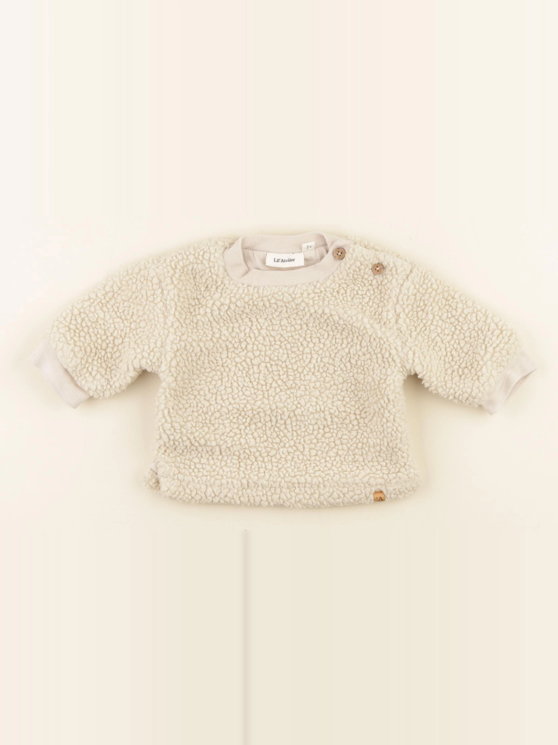 Lil'Atelier - sweat beige - 1/2 mois