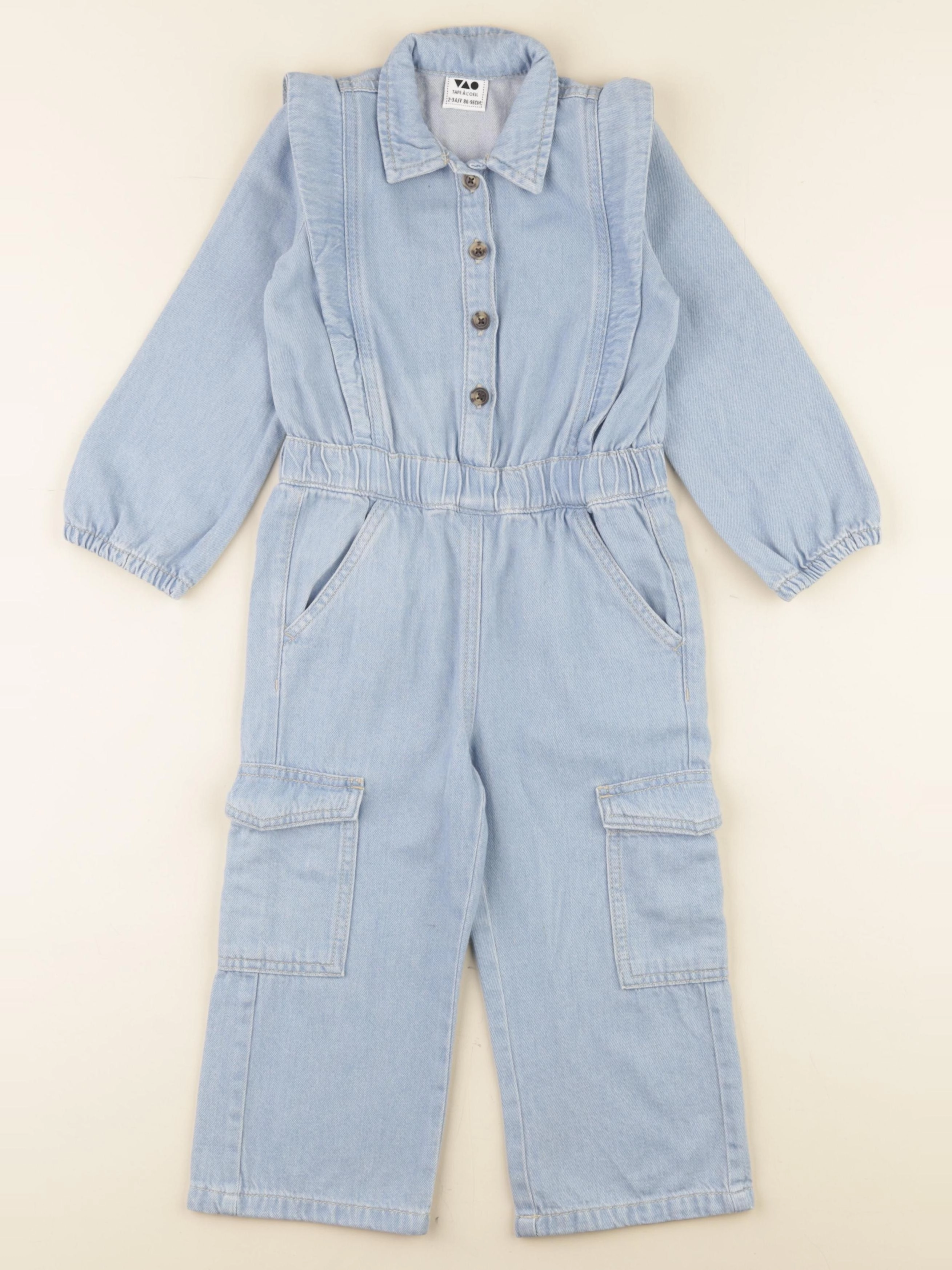 Tape à l'oeil - combinaison bleu - 2/3 ans