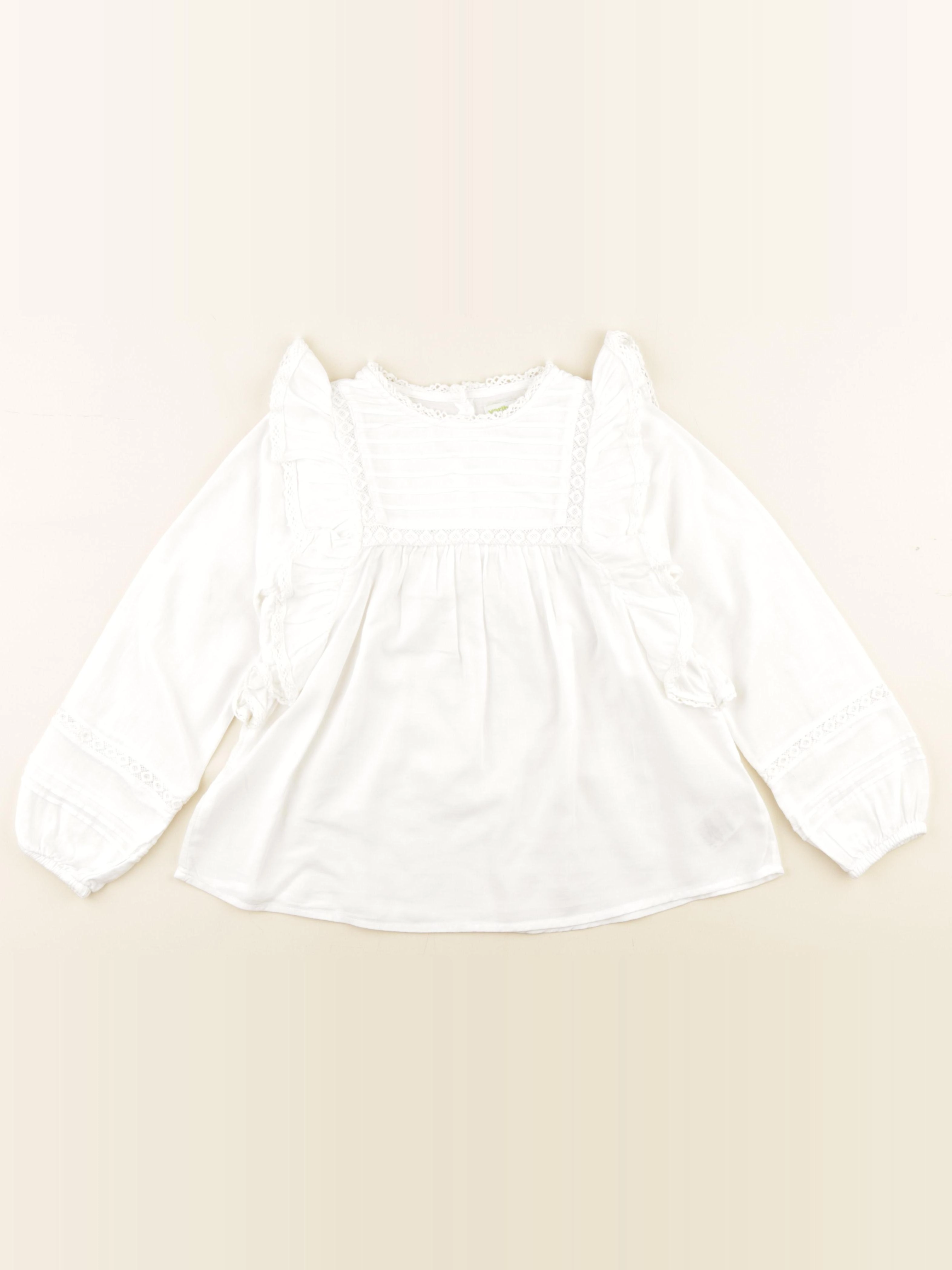 Vertbaudet - blouse blanc - 8 ans