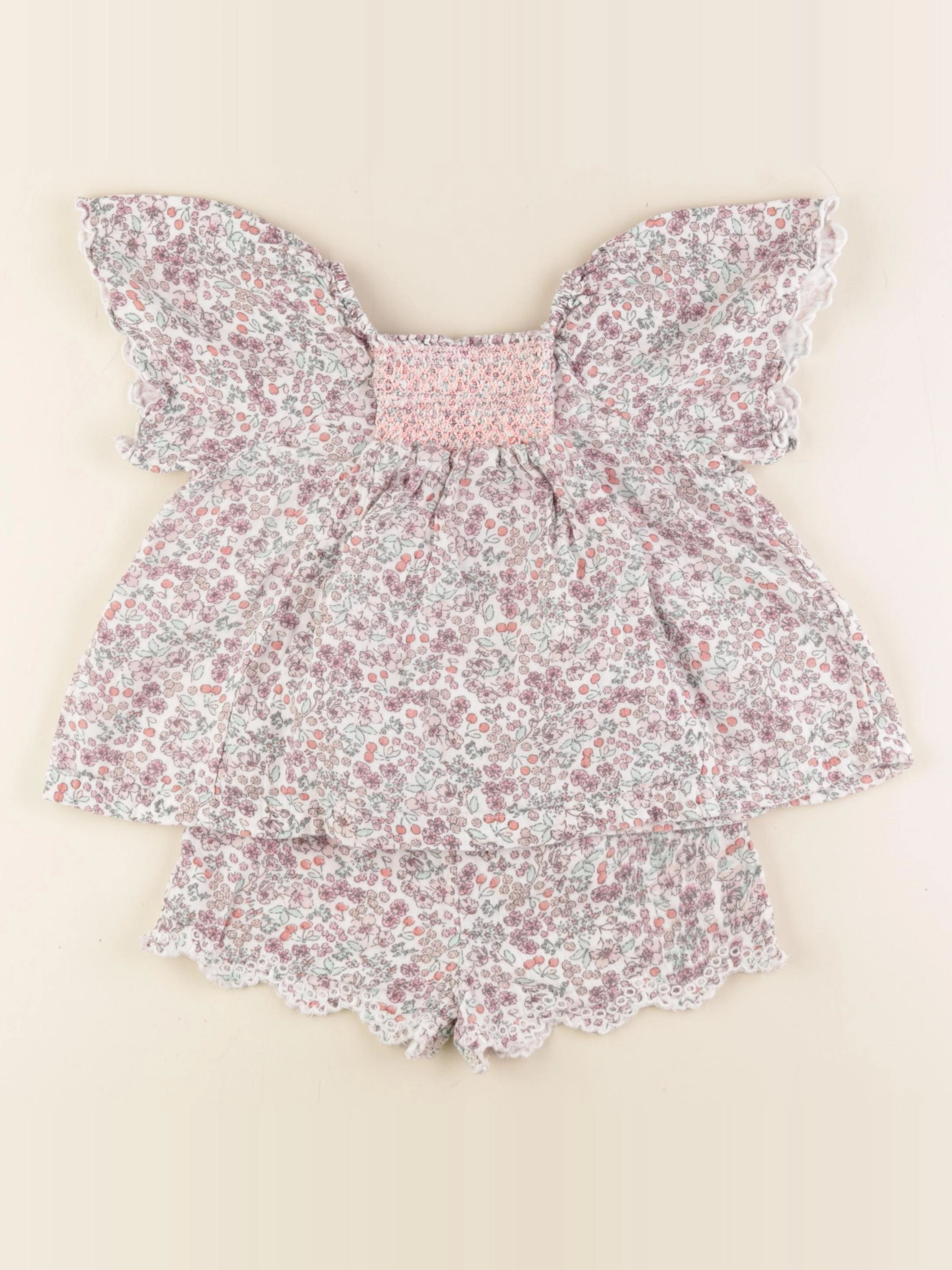 Vertbaudet - ensemble rose - 3 ans