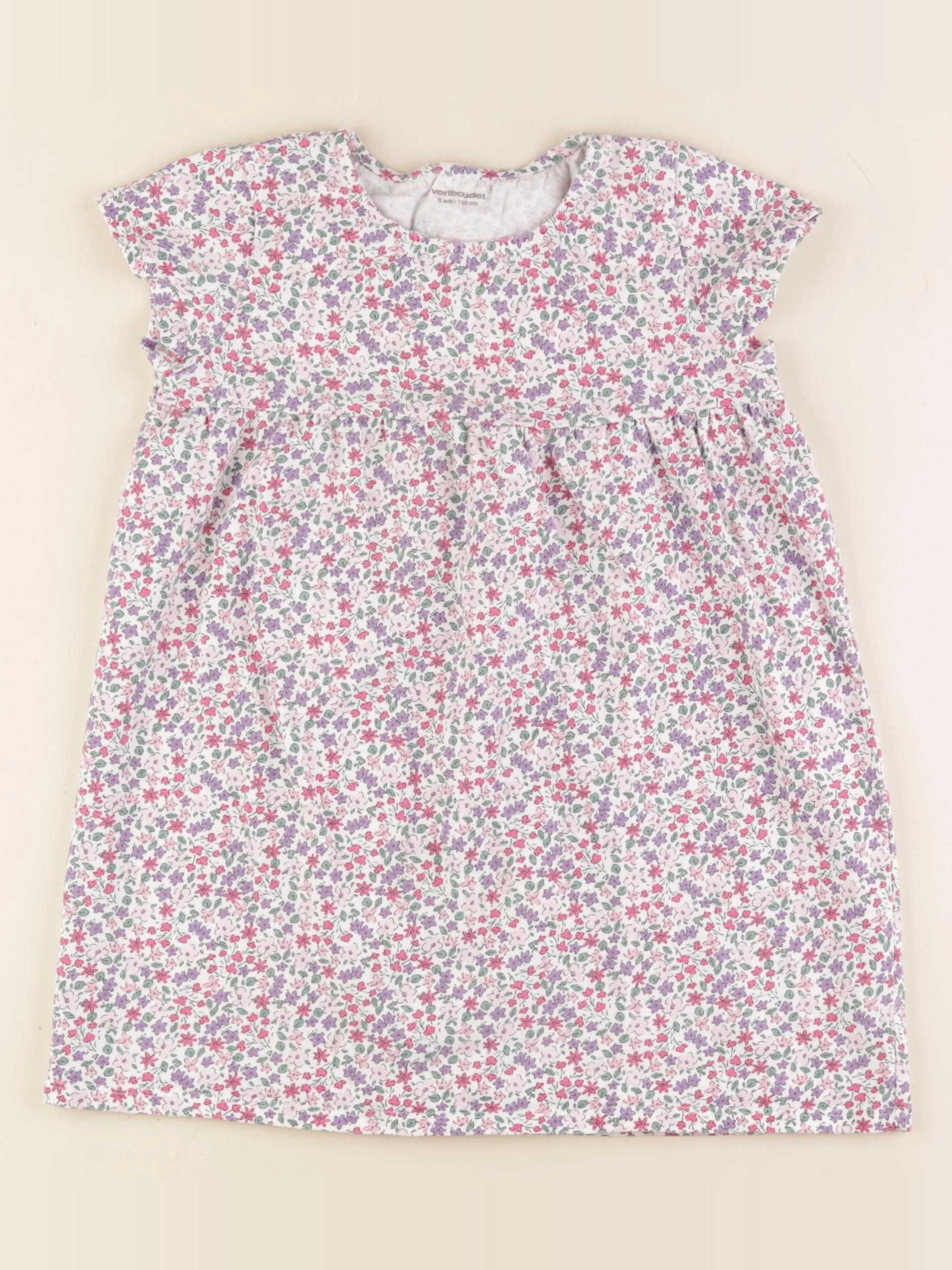 Vertbaudet - robe multicolore - 5 ans