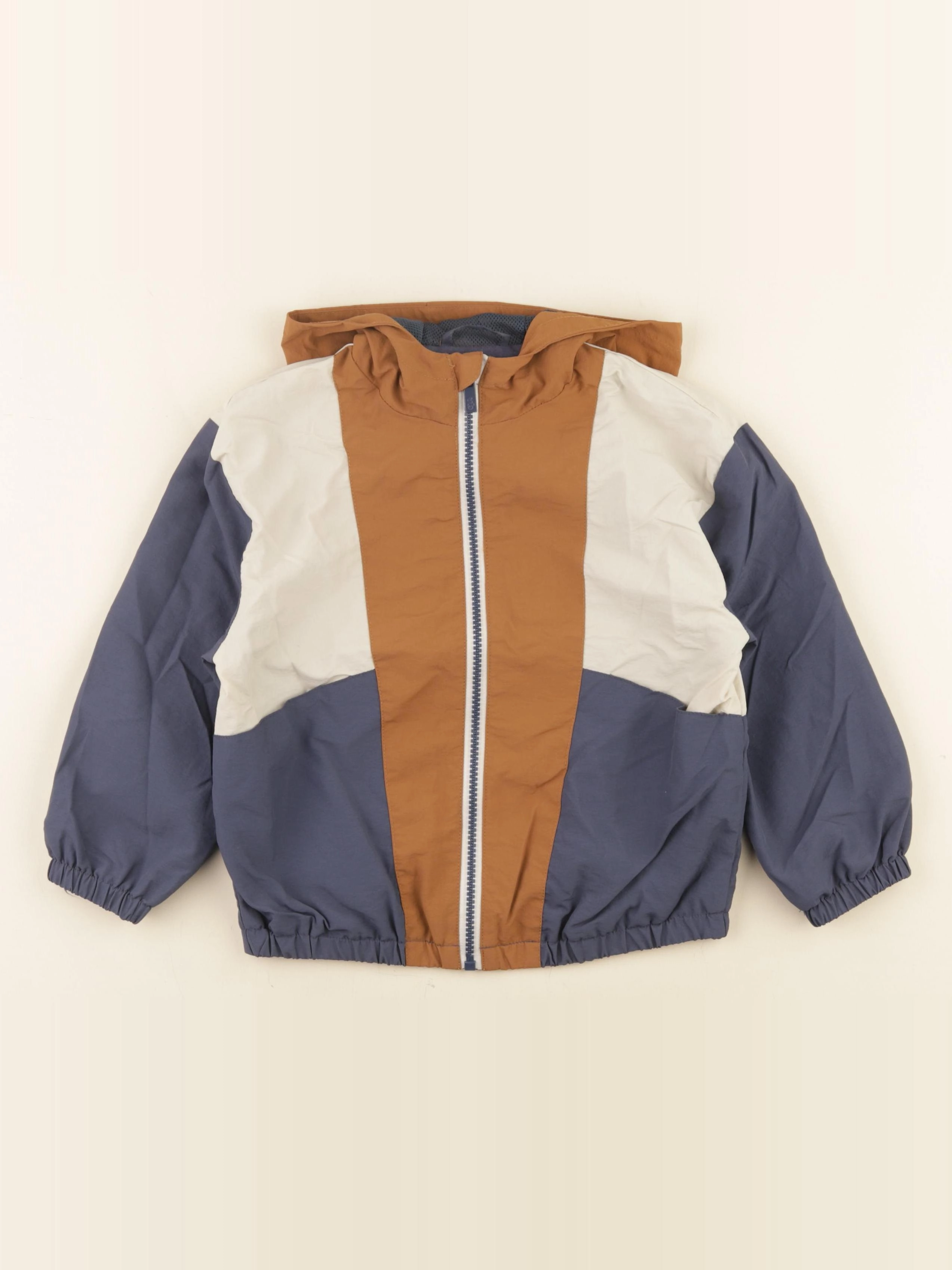 Vertbaudet - veste marron, bleu - 5 ans
