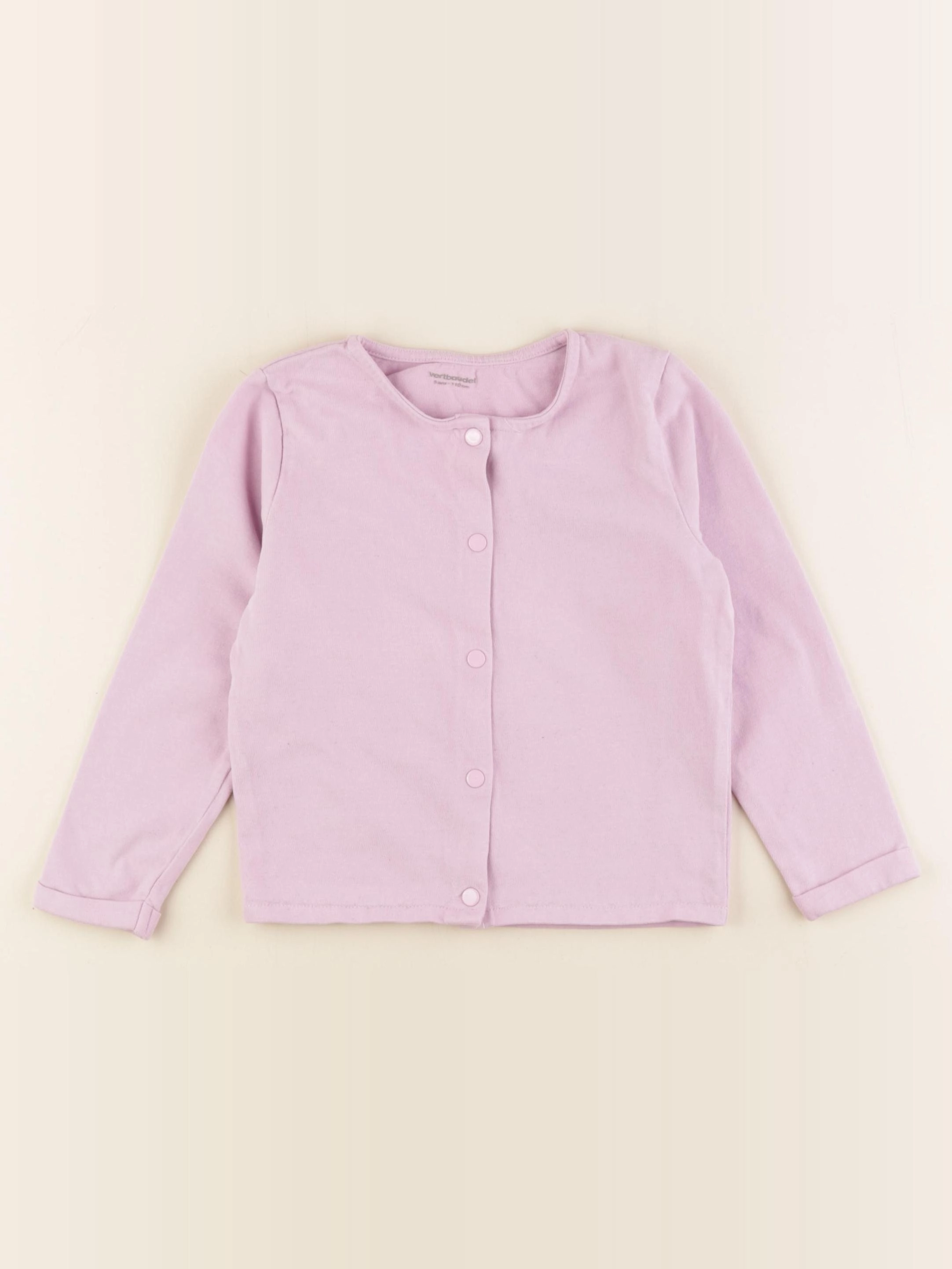 Vertbaudet - sweat violet - 5 ans