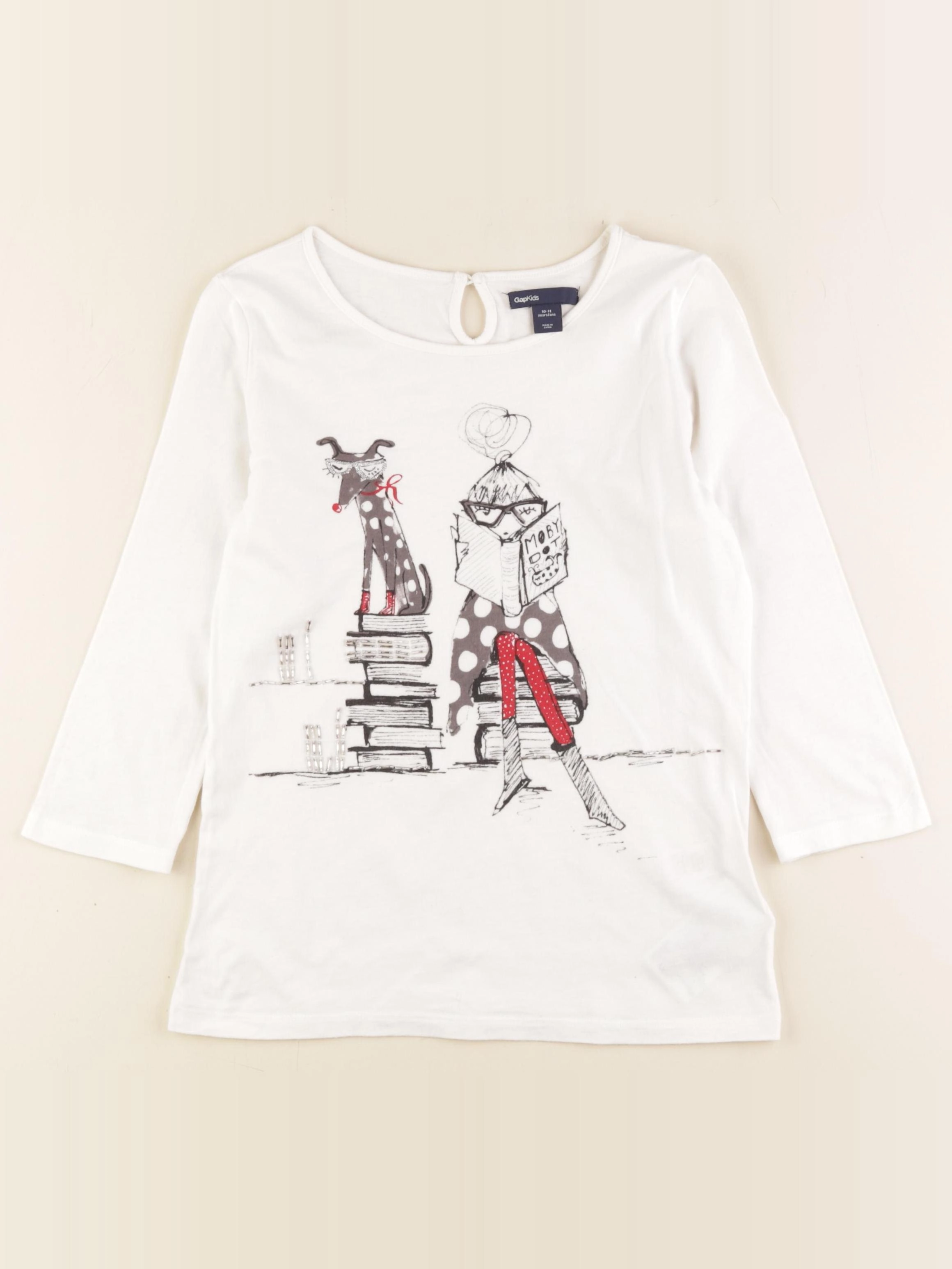 GAP - tee-shirt blanc - 10/11 ans