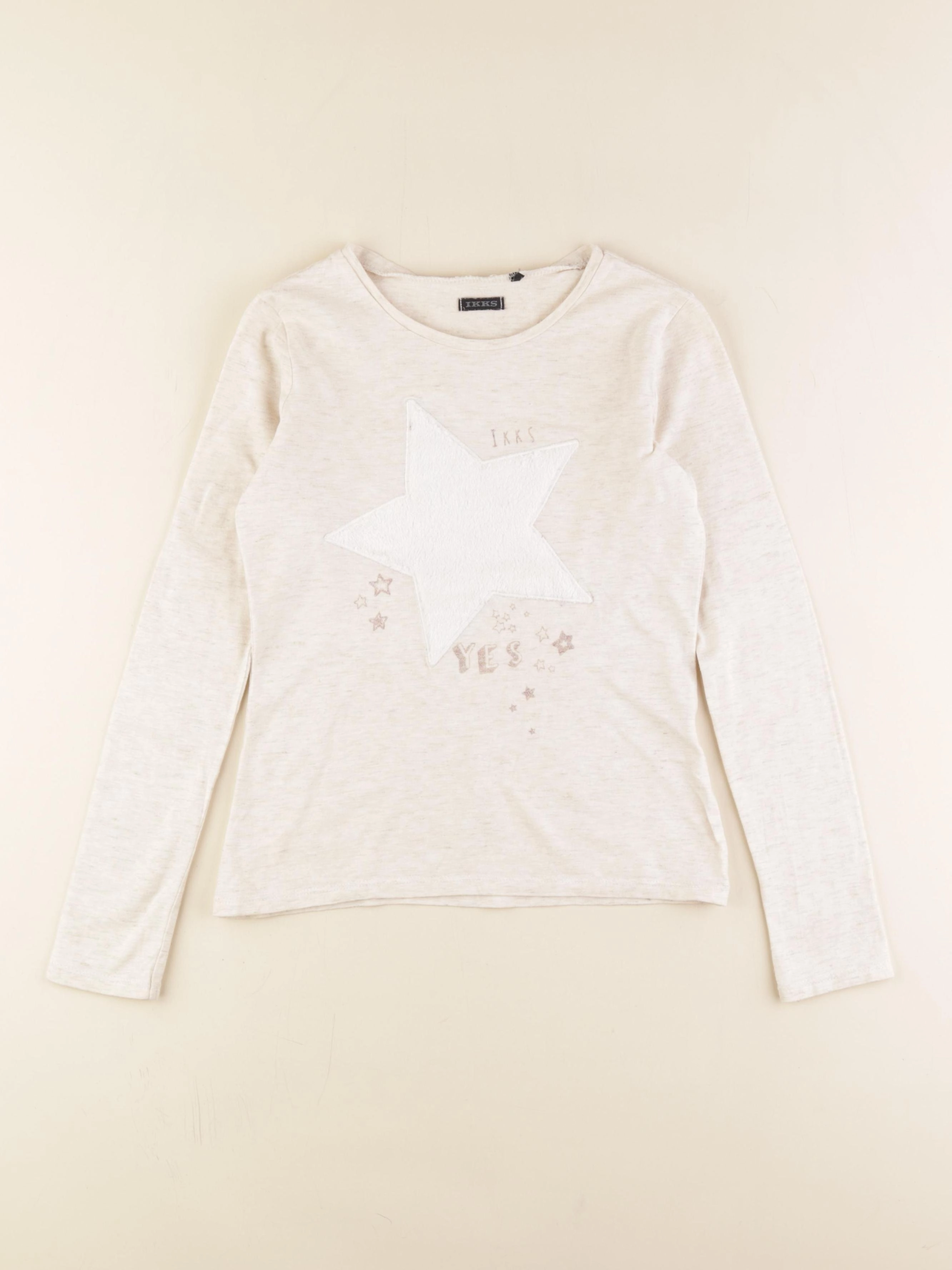 IKKS - tee-shirt beige - 10 ans