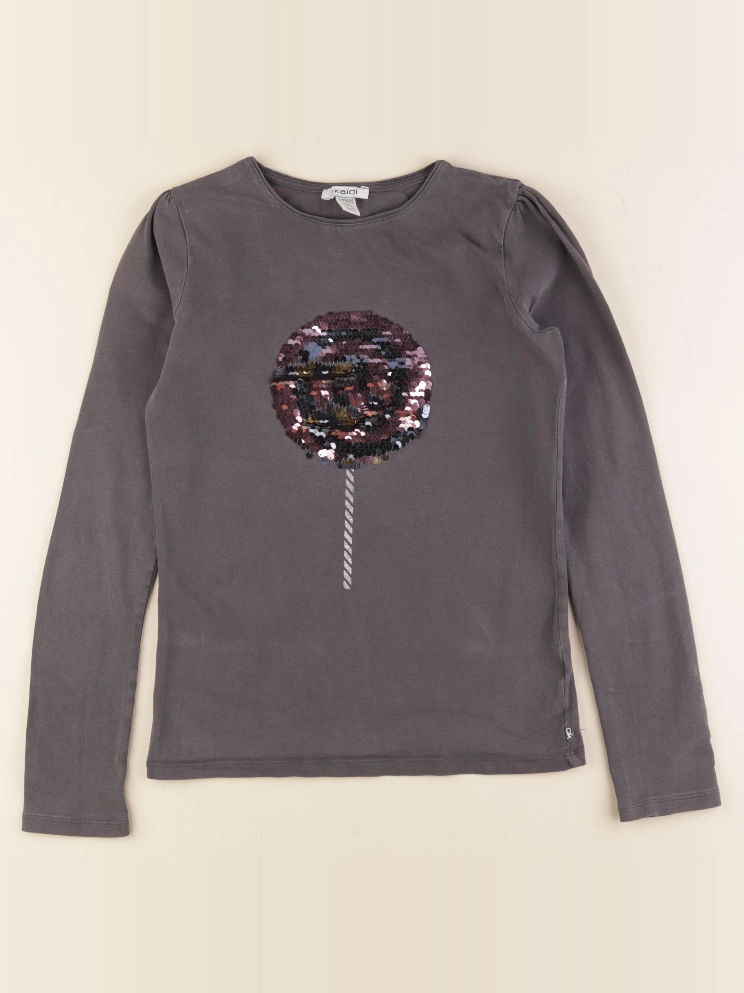 Okaidi - tee-shirt gris - 12 ans