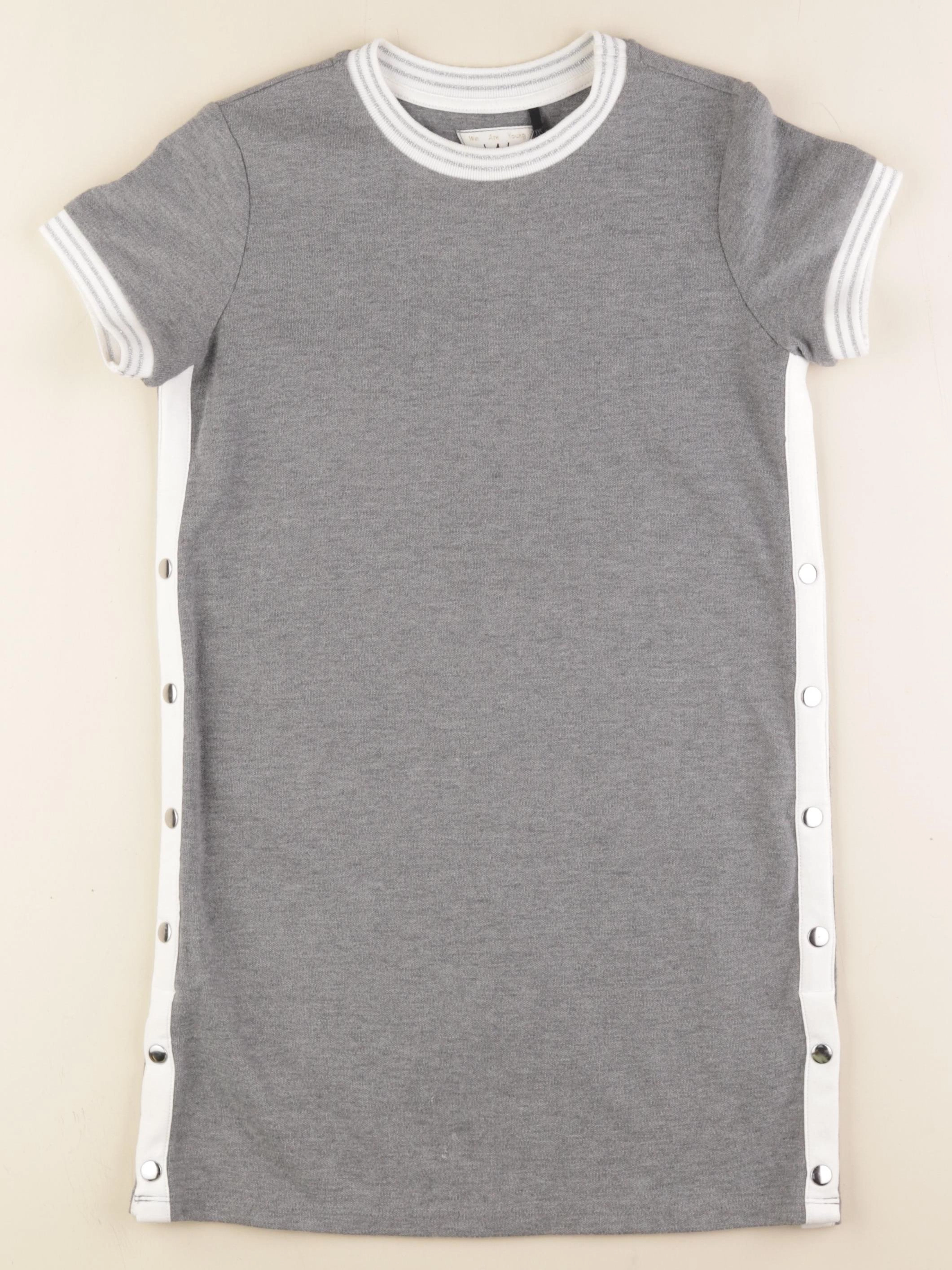 IKKS - robe gris, argent - 10 ans