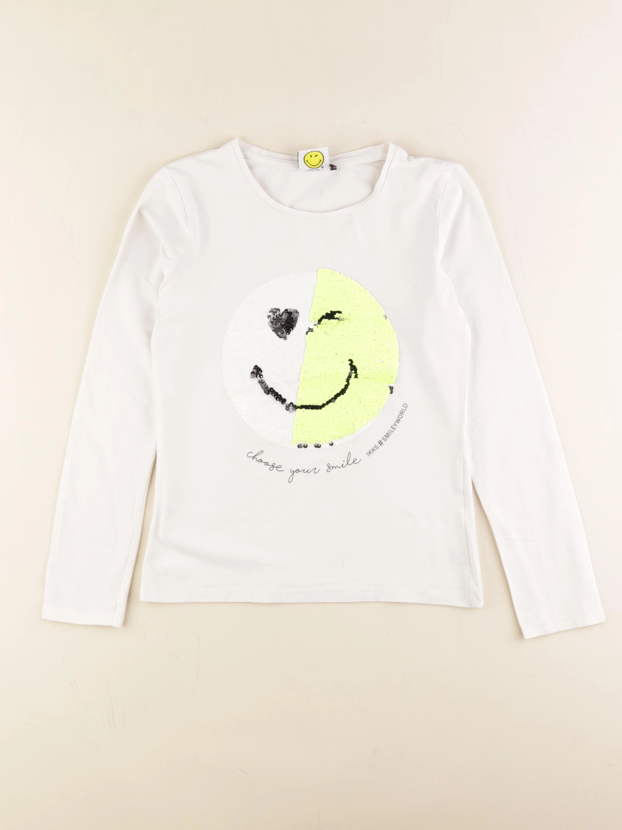 IKKS - tee-shirt blanc - 10 ans