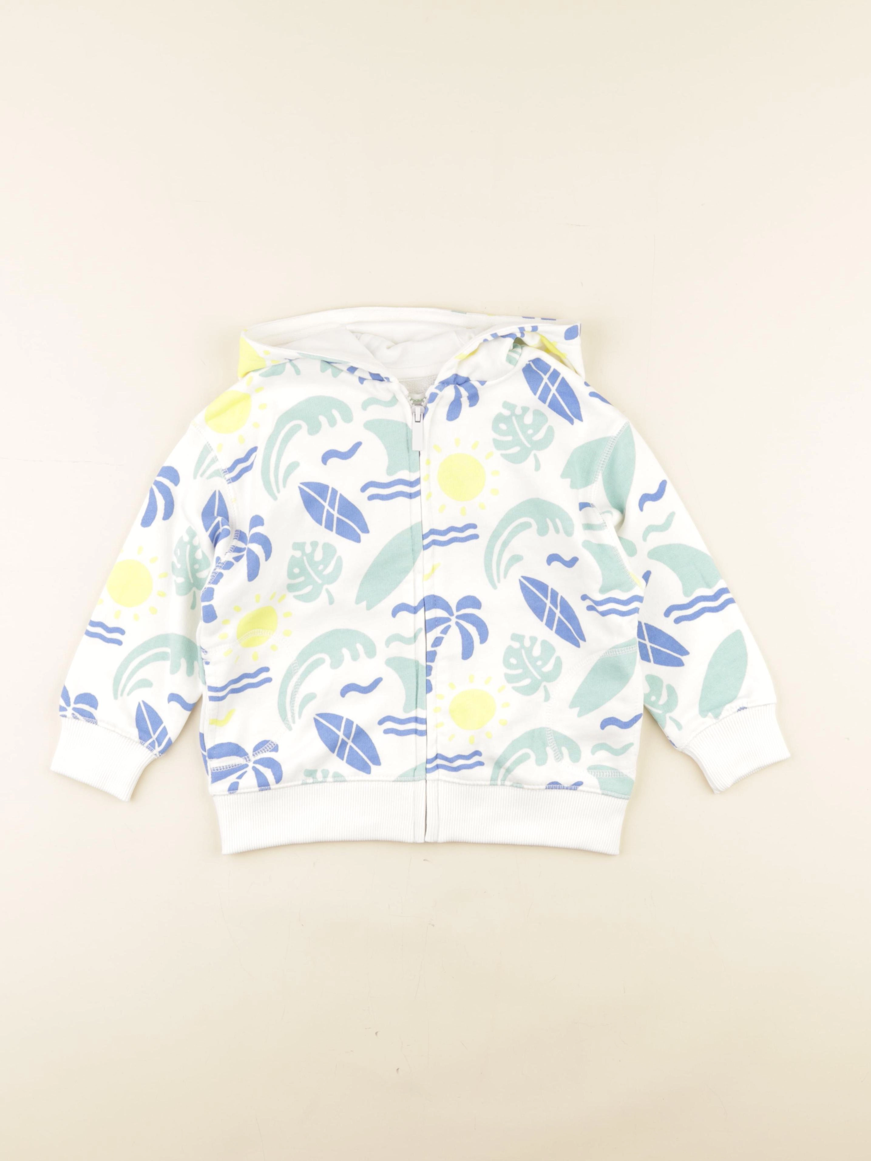 Vertbaudet - sweat multicolore - 5 ans