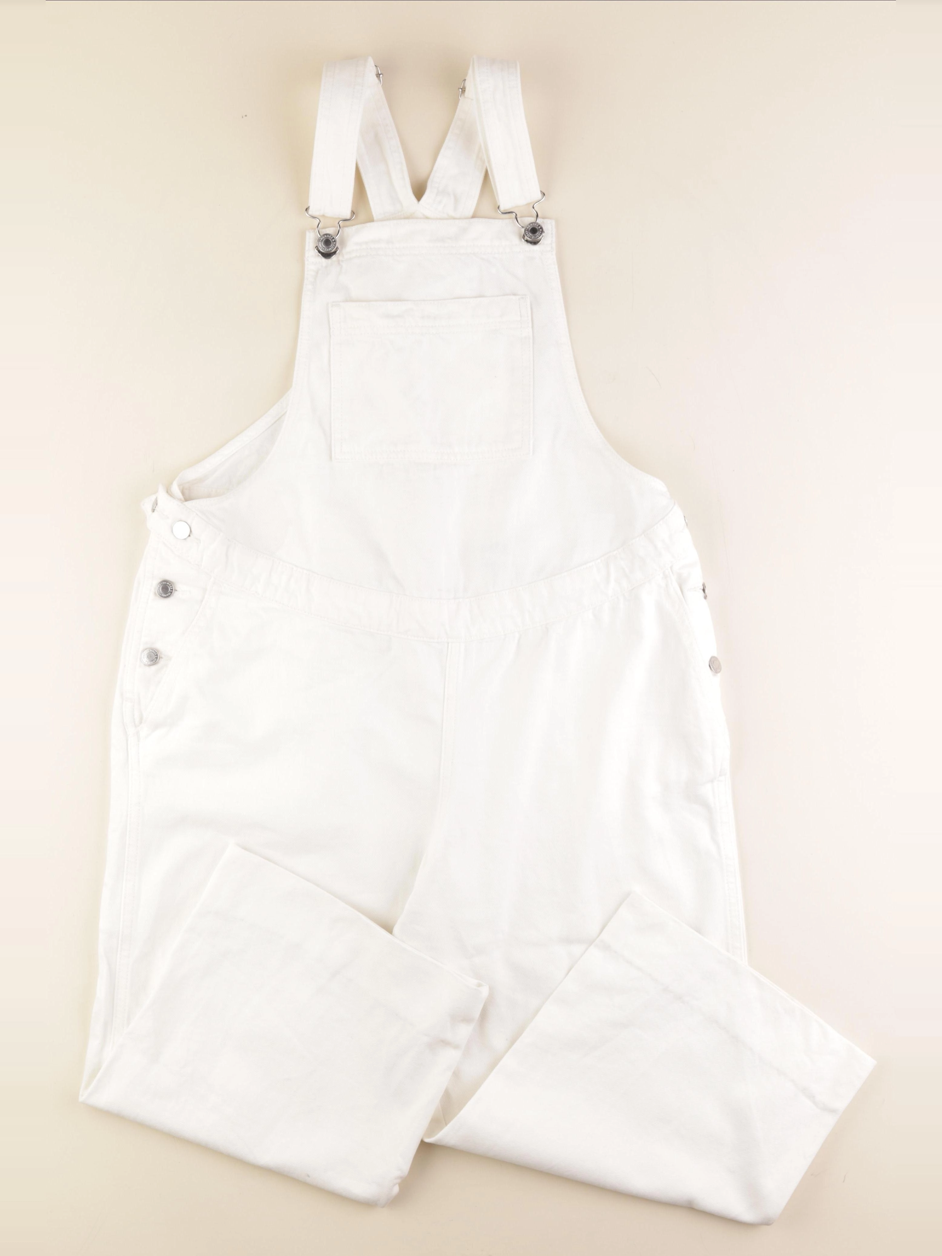 H&M - salopette grossesse blanc - s