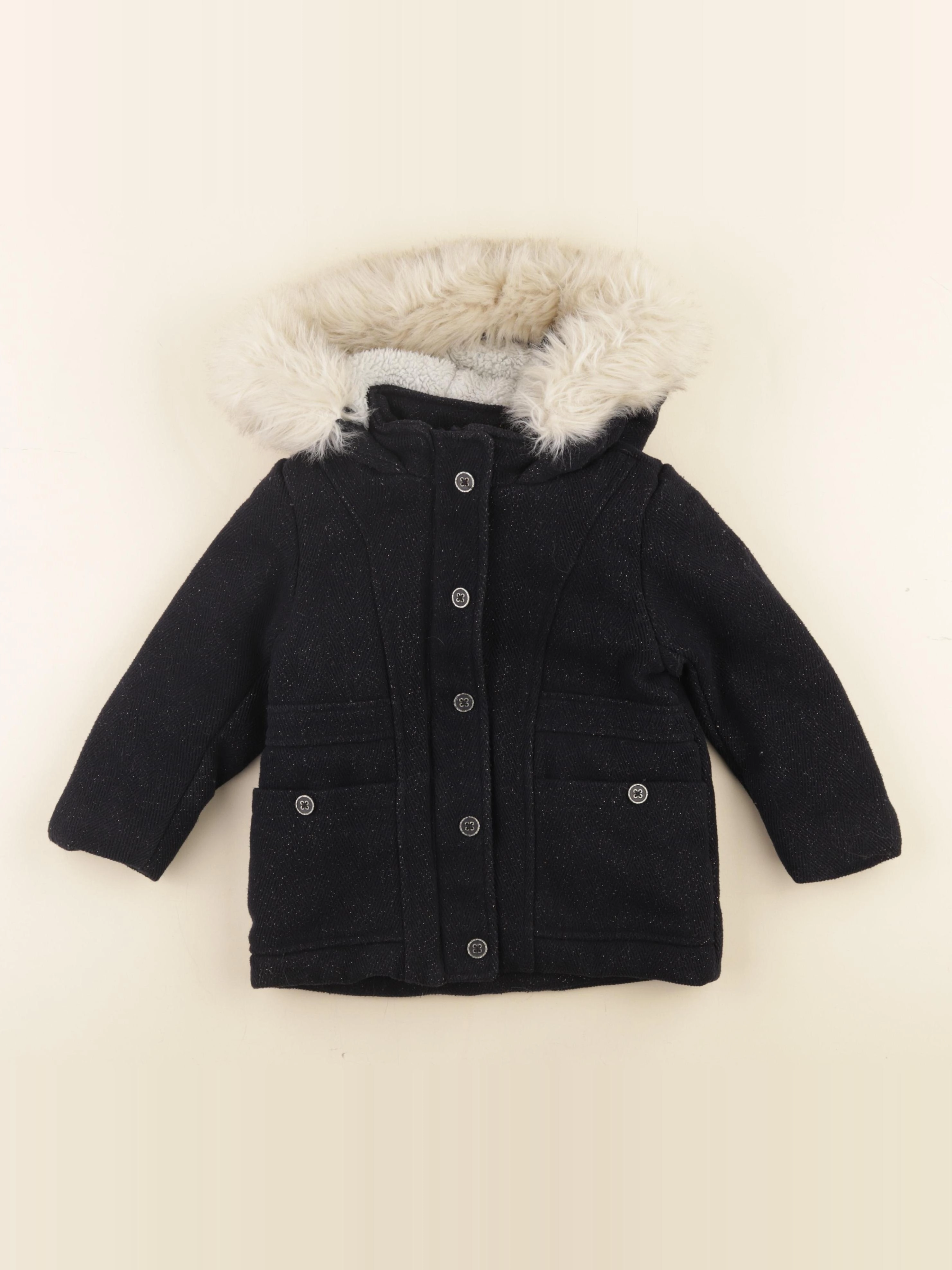 Tape à l'oeil - manteau bleu, argent - 3 ans