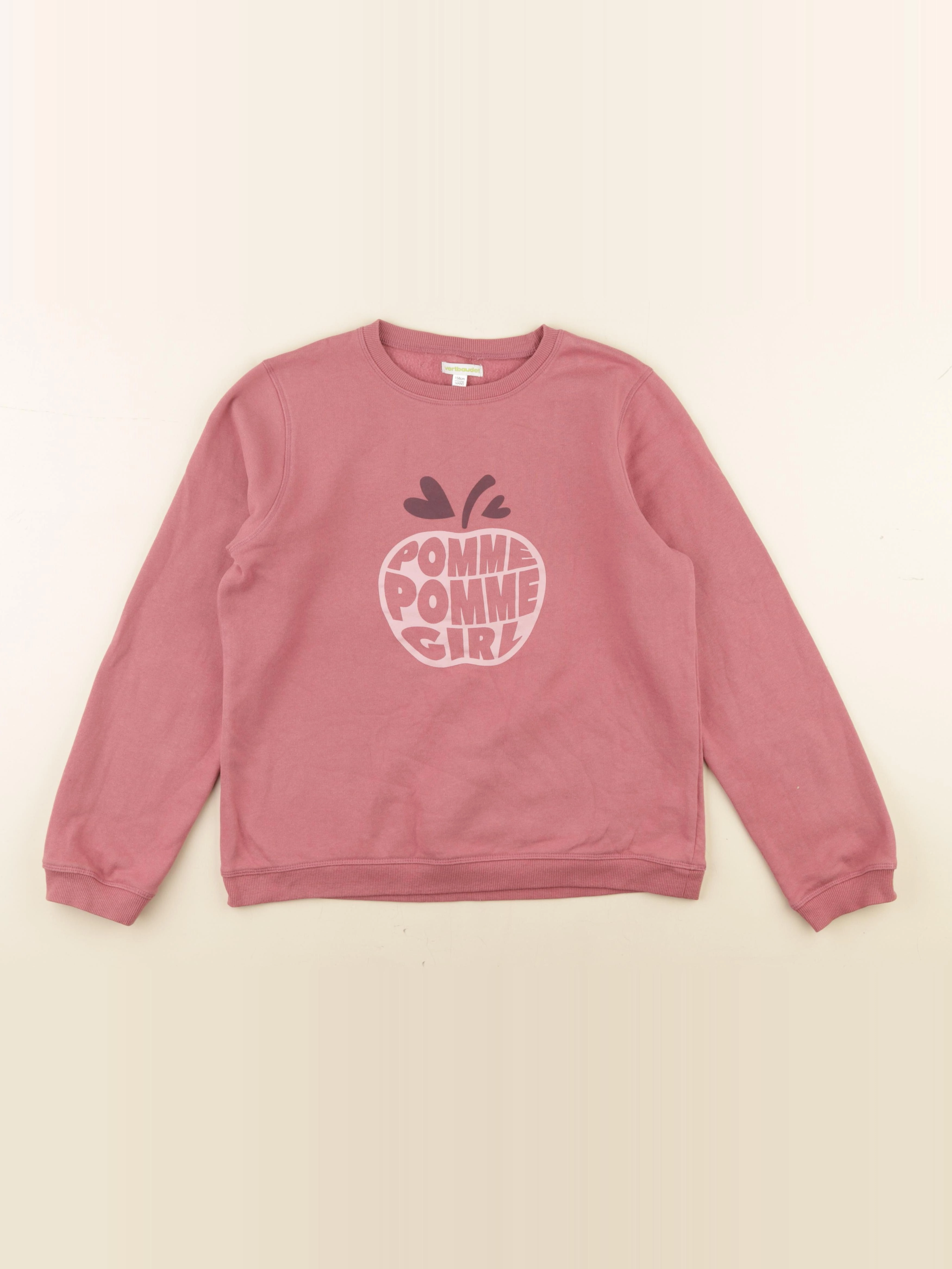 Vertbaudet - sweat rose - 14 ans