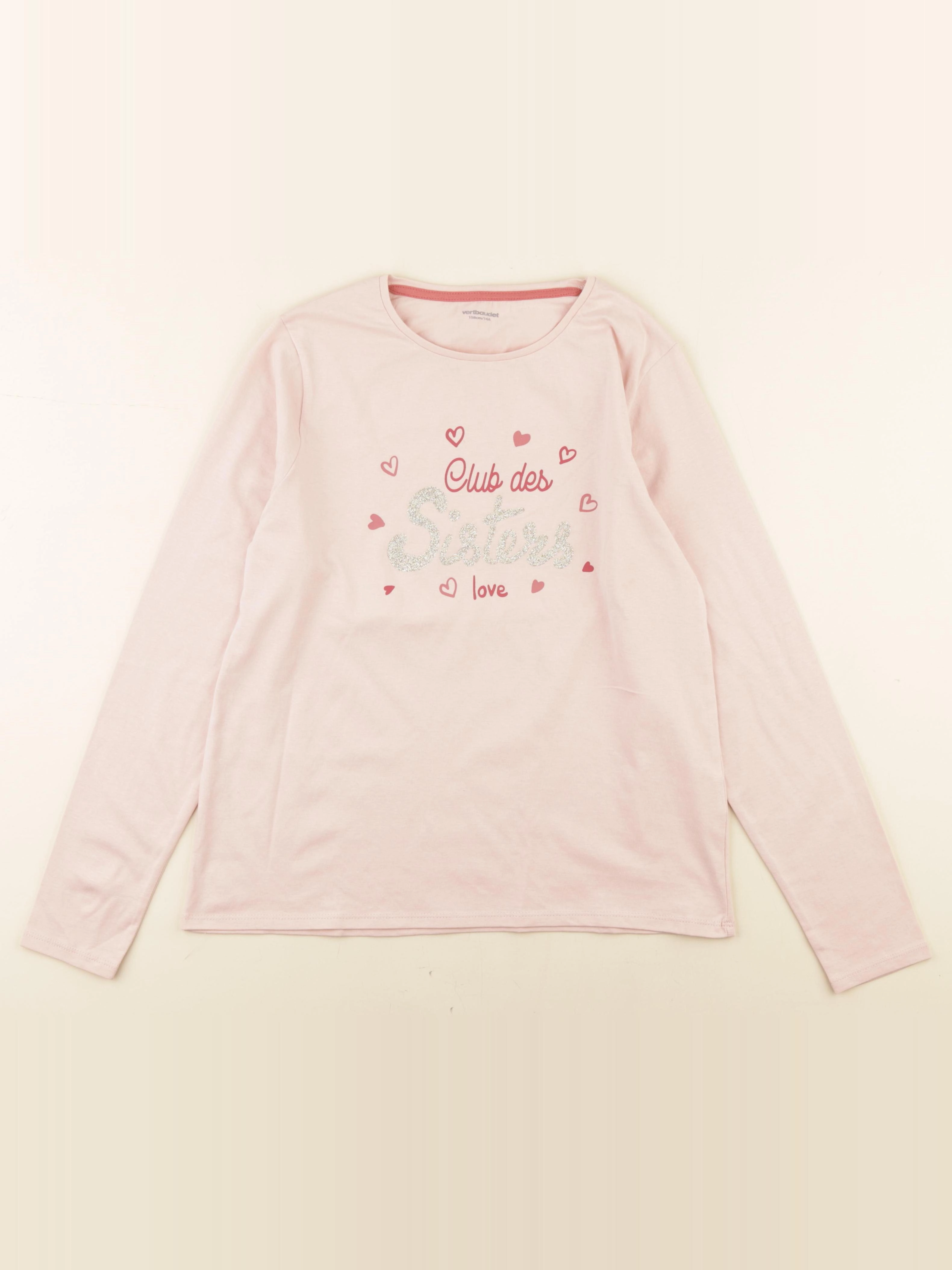 Vertbaudet - tee-shirt rose - 14 ans