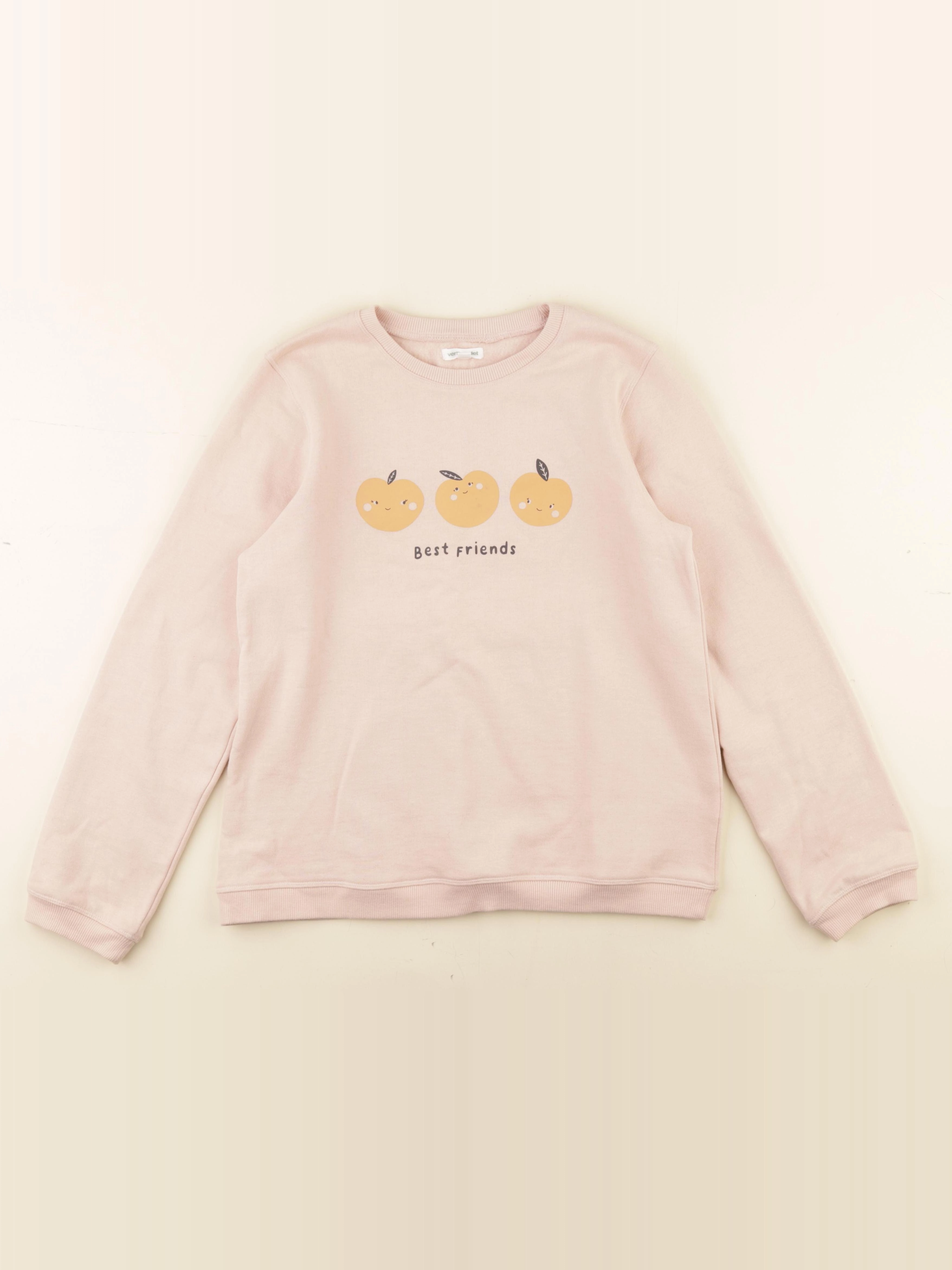 Vertbaudet - sweat rose - 14 ans