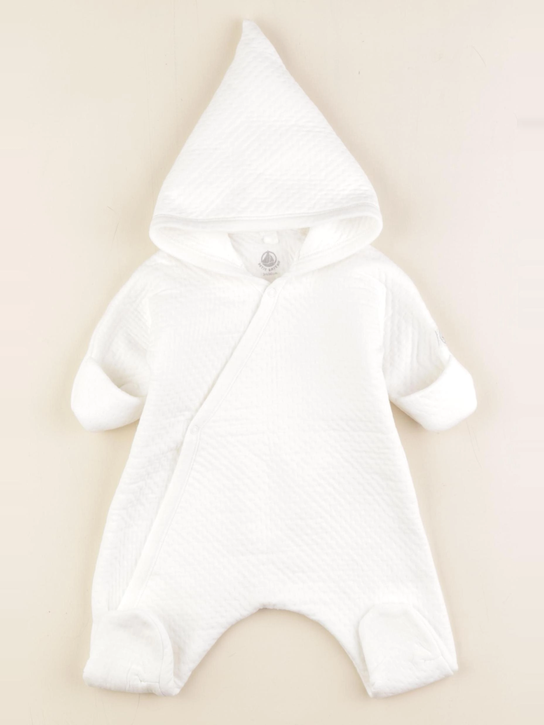 Petit Bateau - combinaison blanc - 3 mois