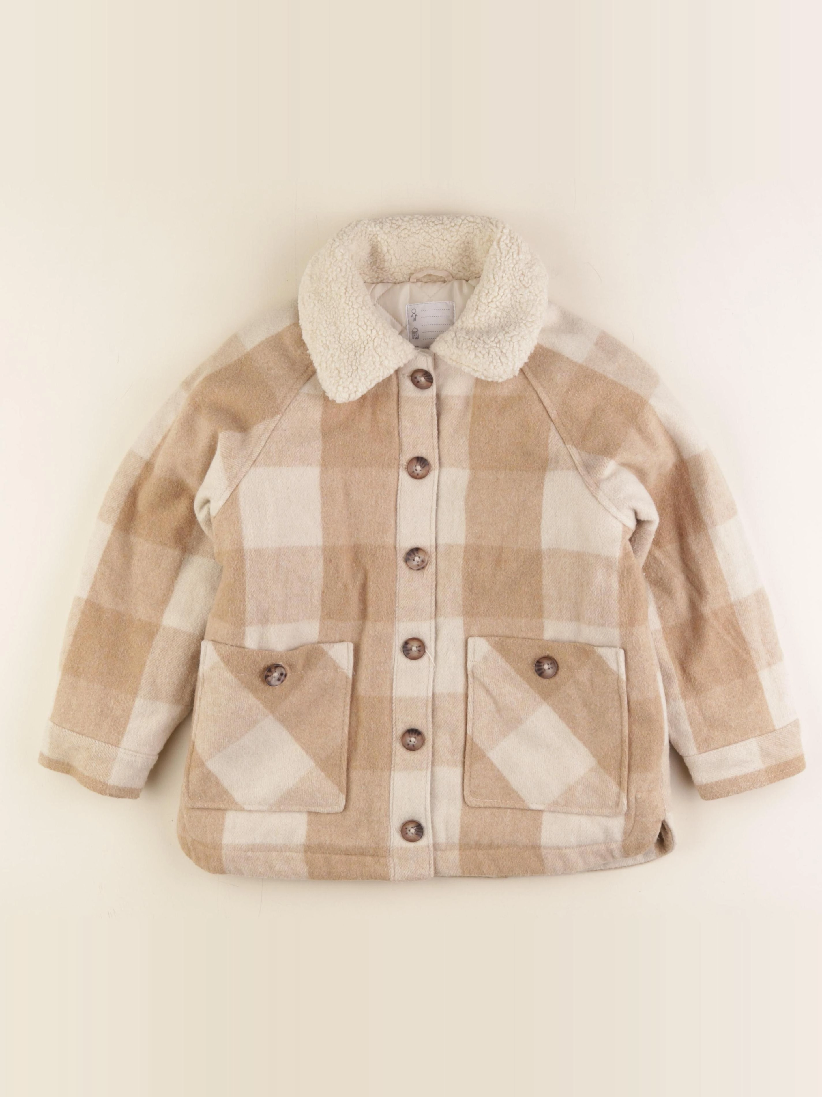 Vertbaudet - veste beige, marron - 8 ans