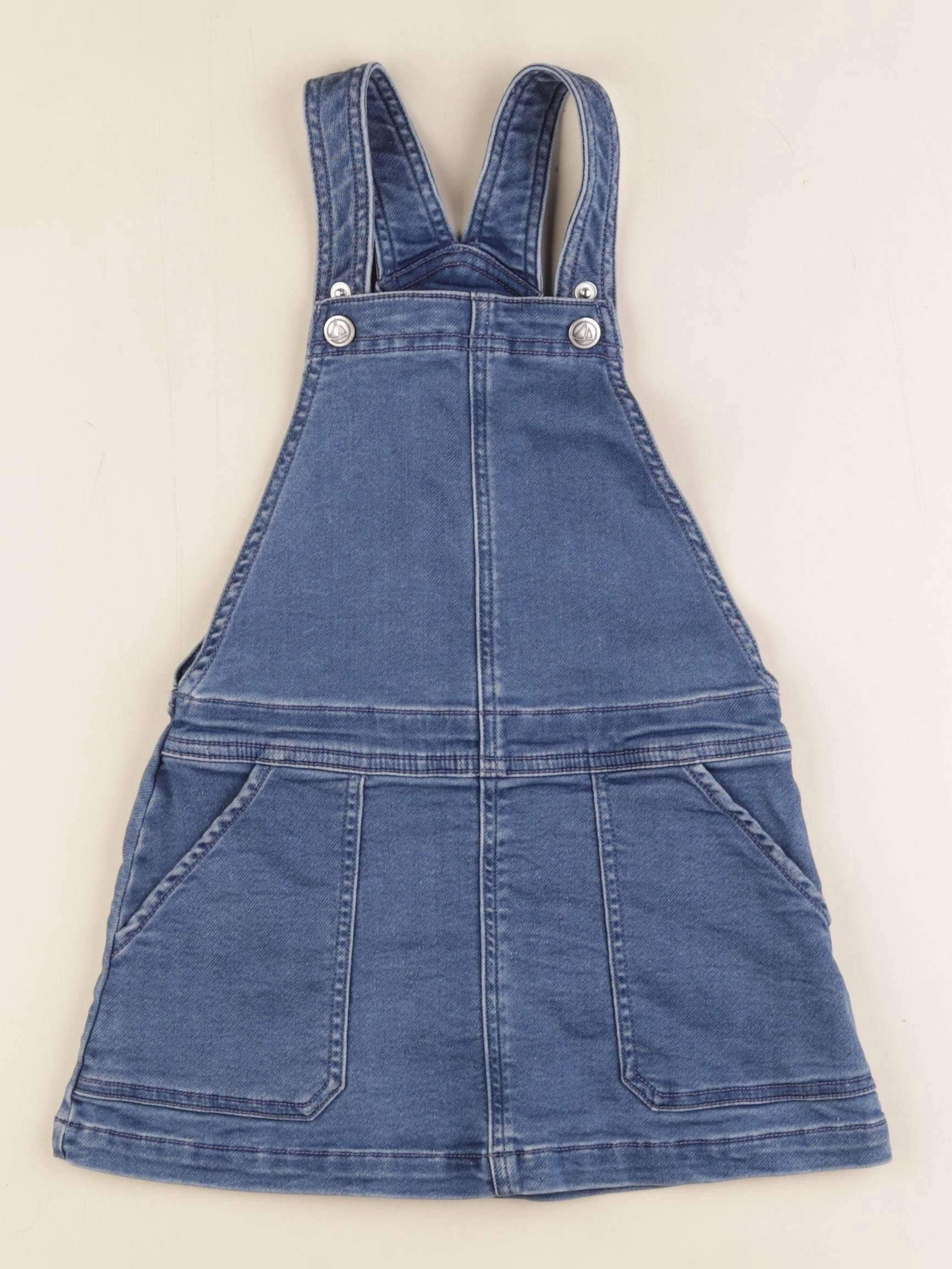 Petit Bateau - robe bleu - 5 ans