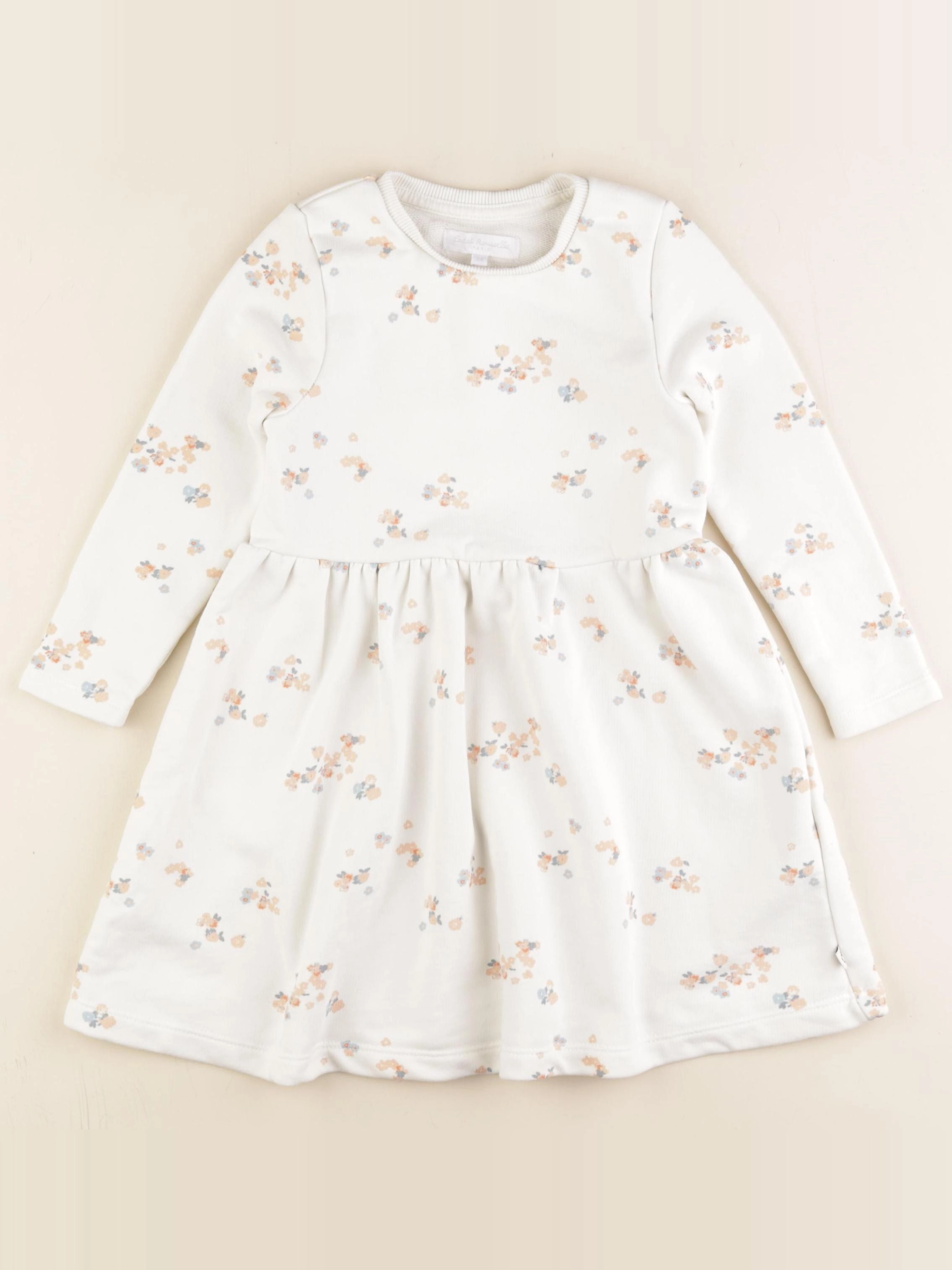 Cadet Rousselle - robe blanc, orange - 3 ans