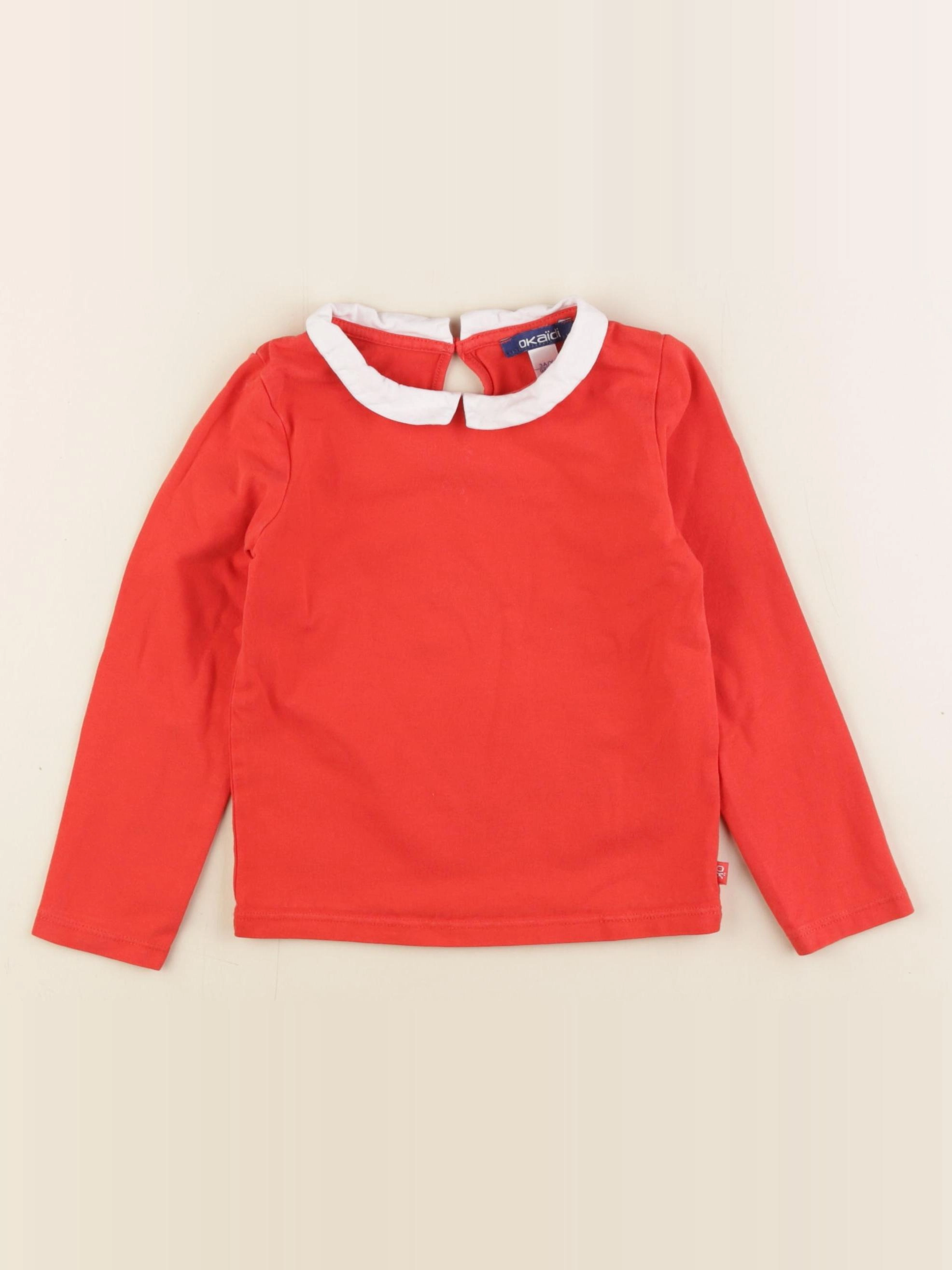 Okaidi - tee-shirt rouge - 3 ans