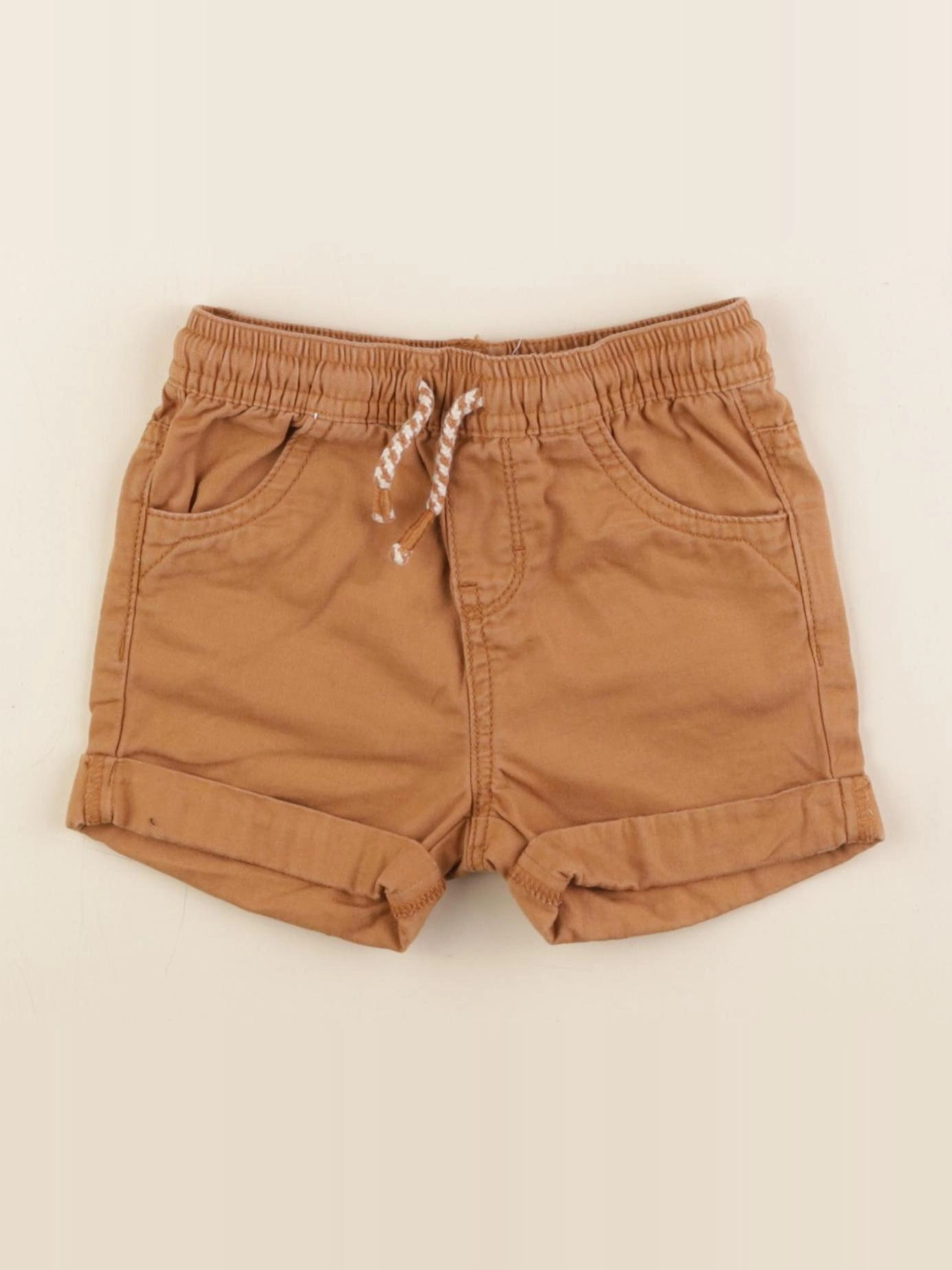 Vertbaudet - short marron - 18 mois