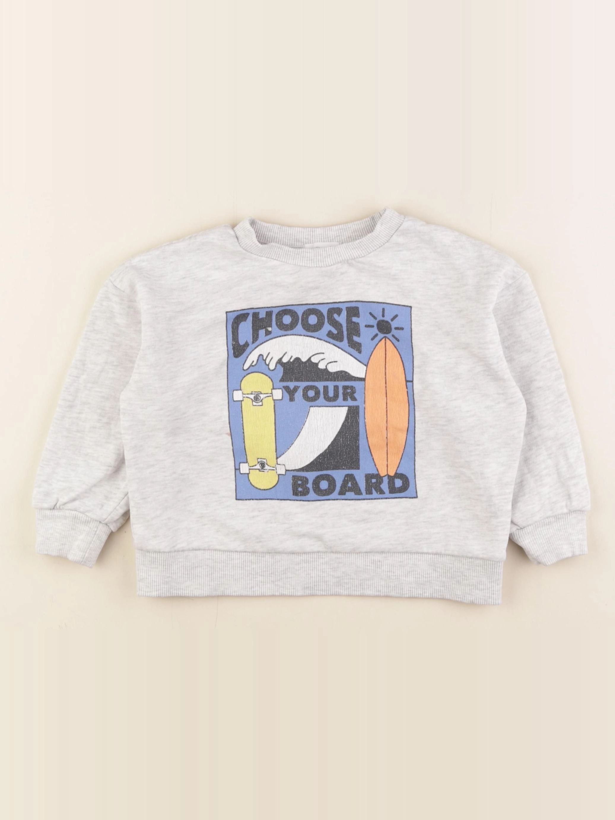 Vertbaudet - sweat gris - 3 ans