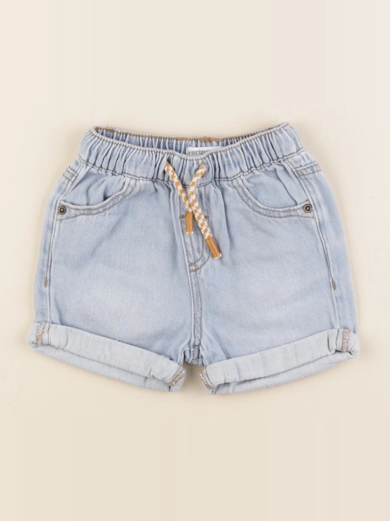 Vertbaudet - short bleu - 12 mois