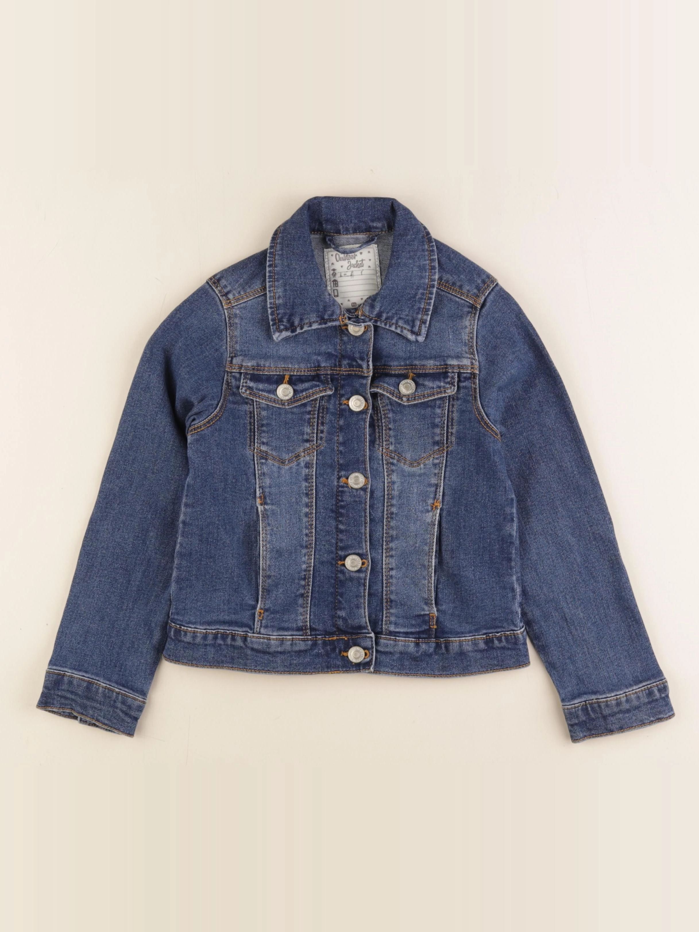 Vertbaudet - veste bleu - 7 ans