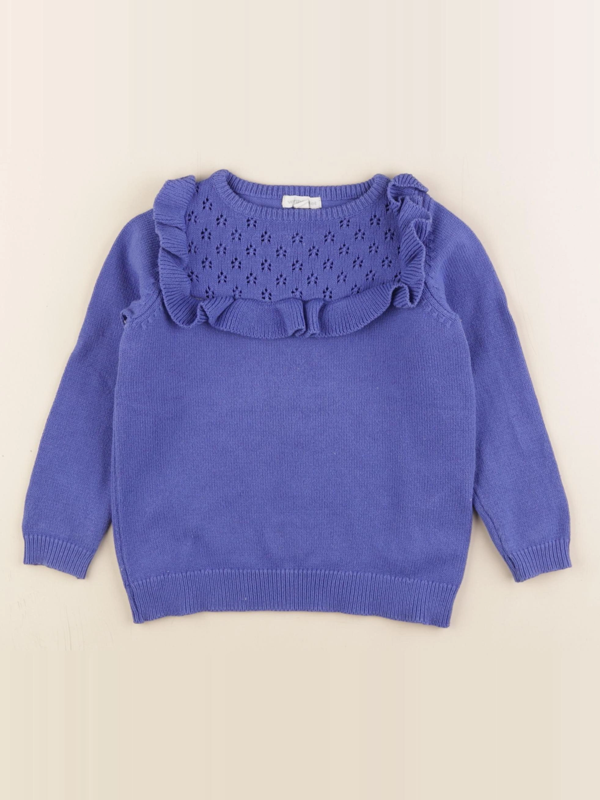 Vertbaudet - pull bleu - 4 ans