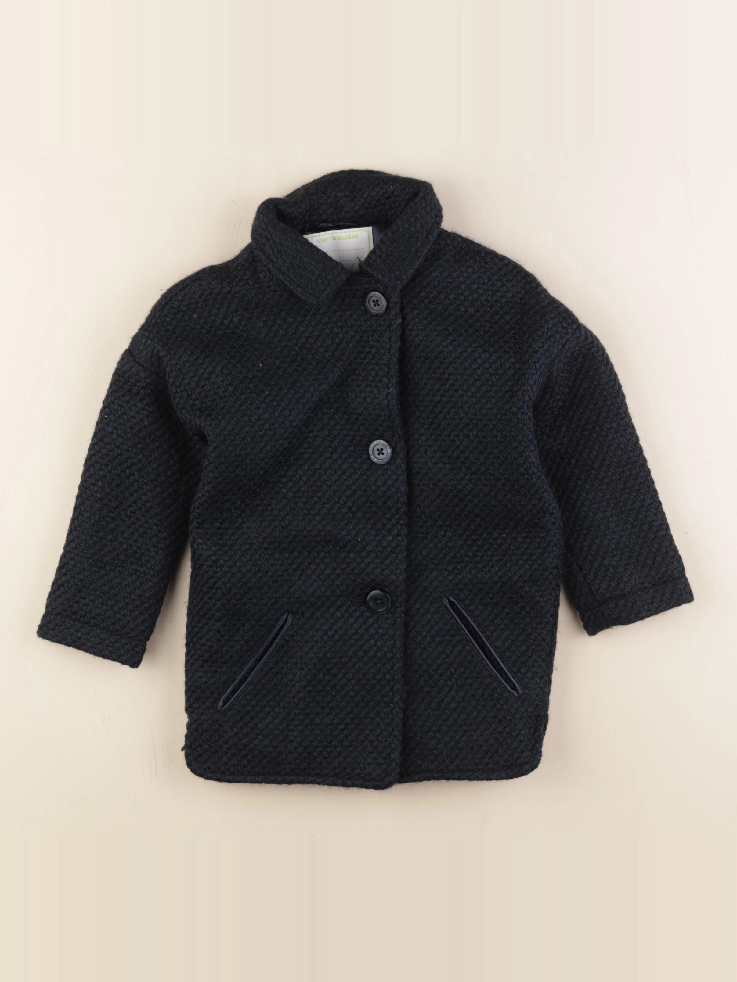 Vertbaudet - manteau bleu - 3 ans