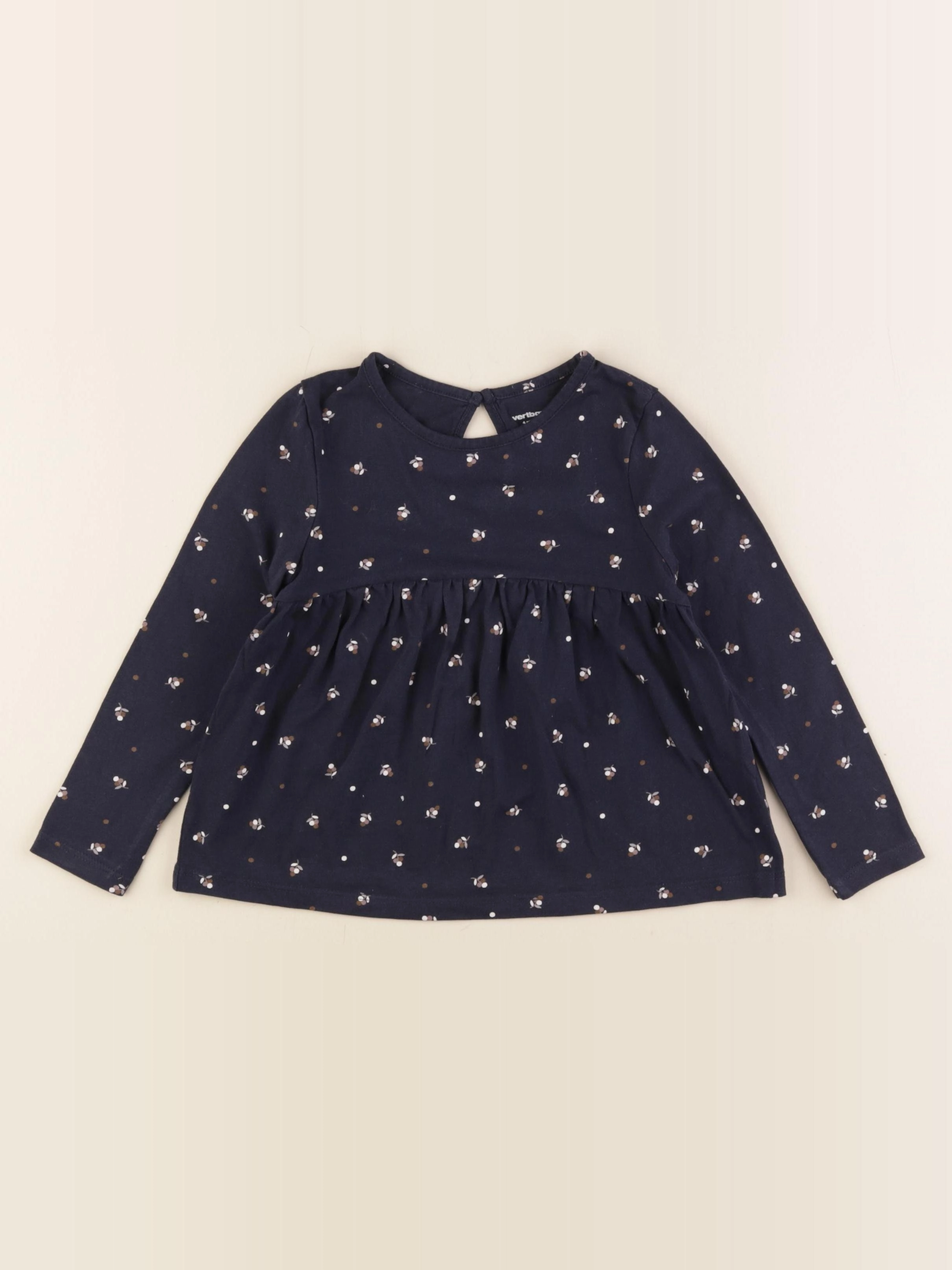 Vertbaudet - tee-shirt bleu - 4 ans