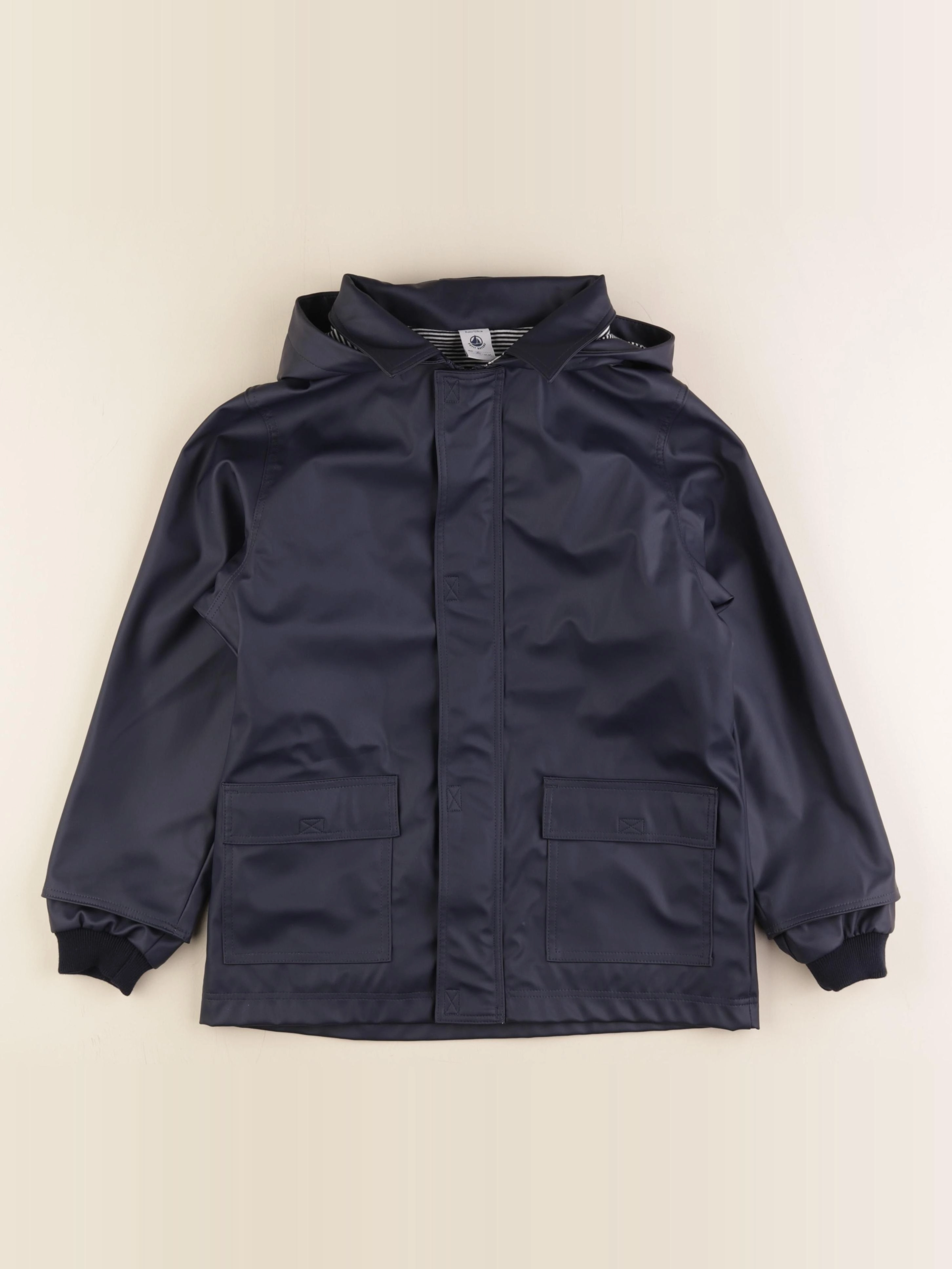Petit Bateau - imperméable bleu - 8 ans