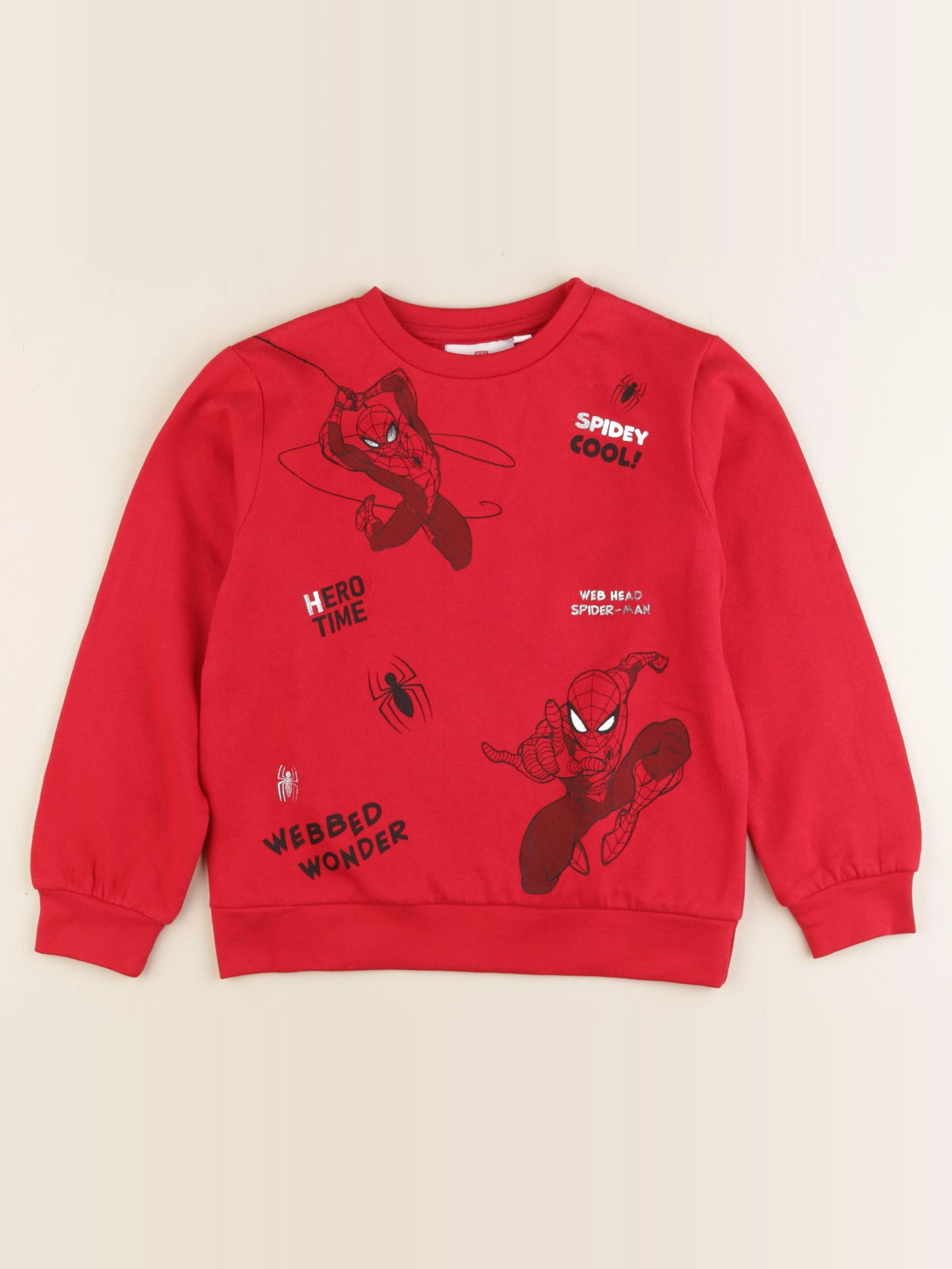 Vertbaudet - sweat rouge - 8 ans