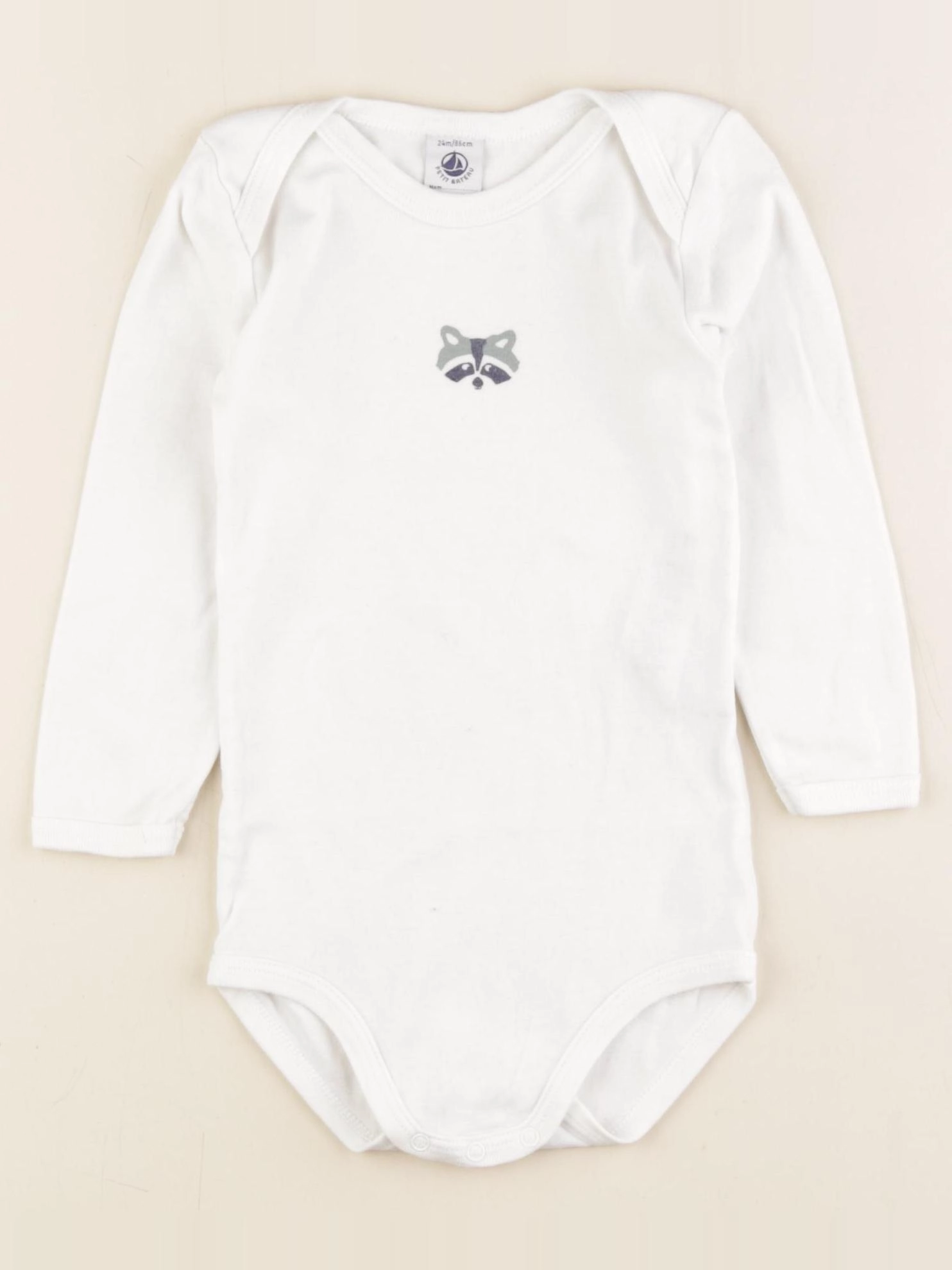 Petit Bateau - body blanc - 24 mois