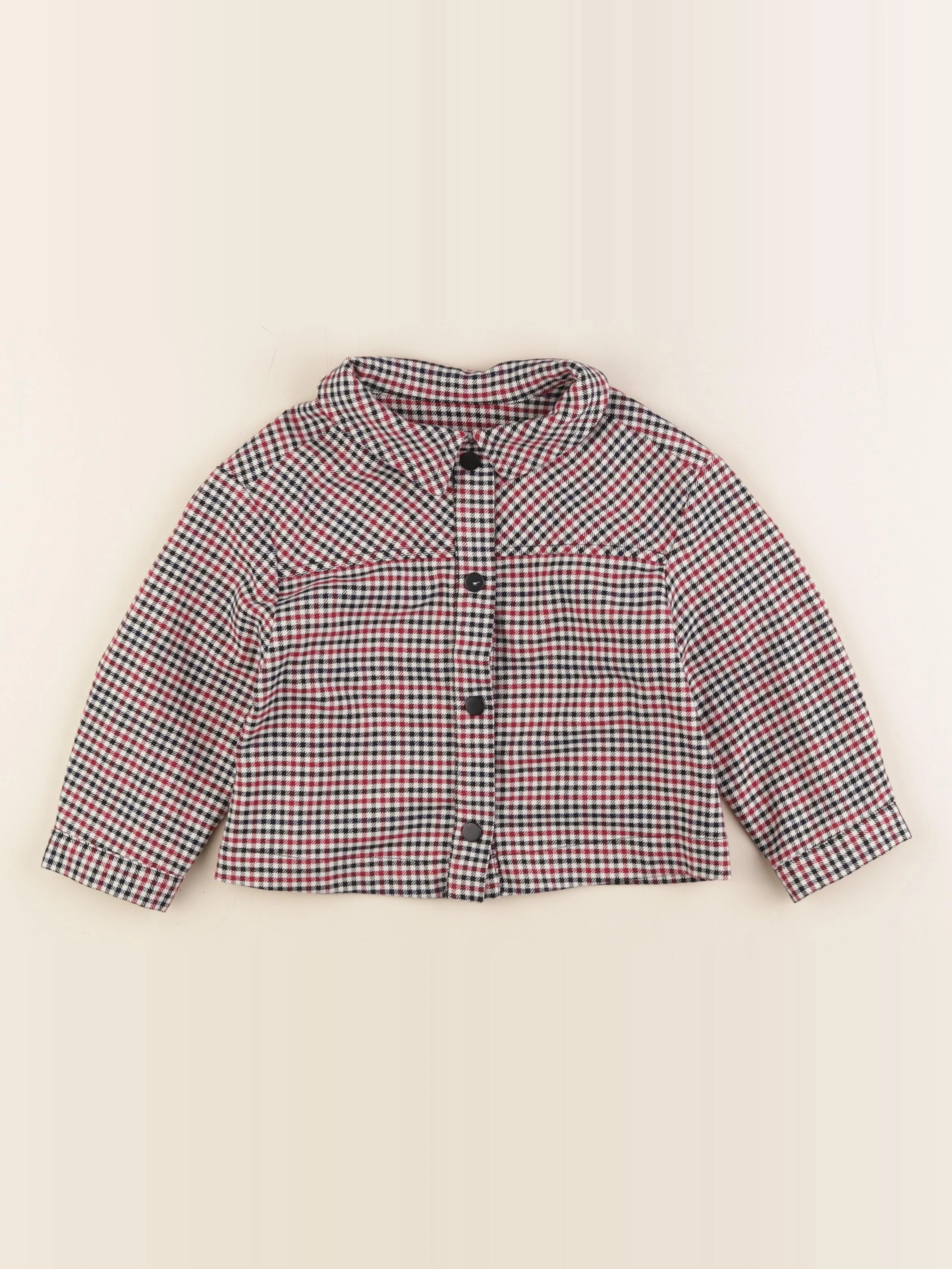 Zara - veste noir, rouge - 18/24 mois