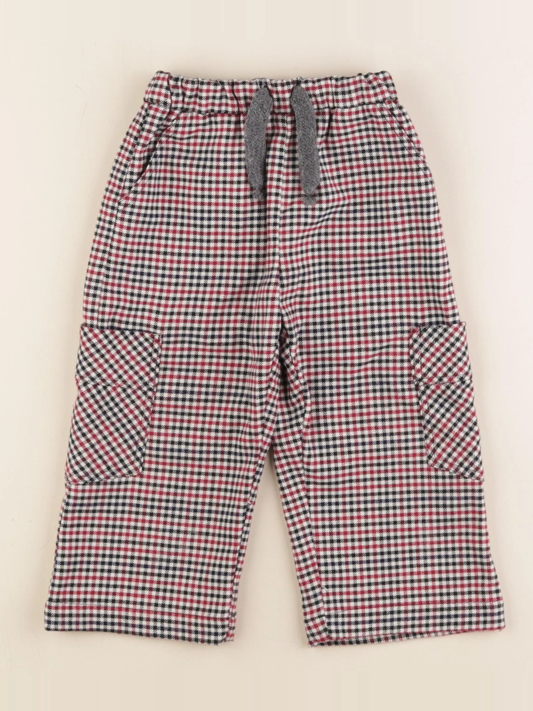 Zara - pantalon rouge, noir - 2/3 ans