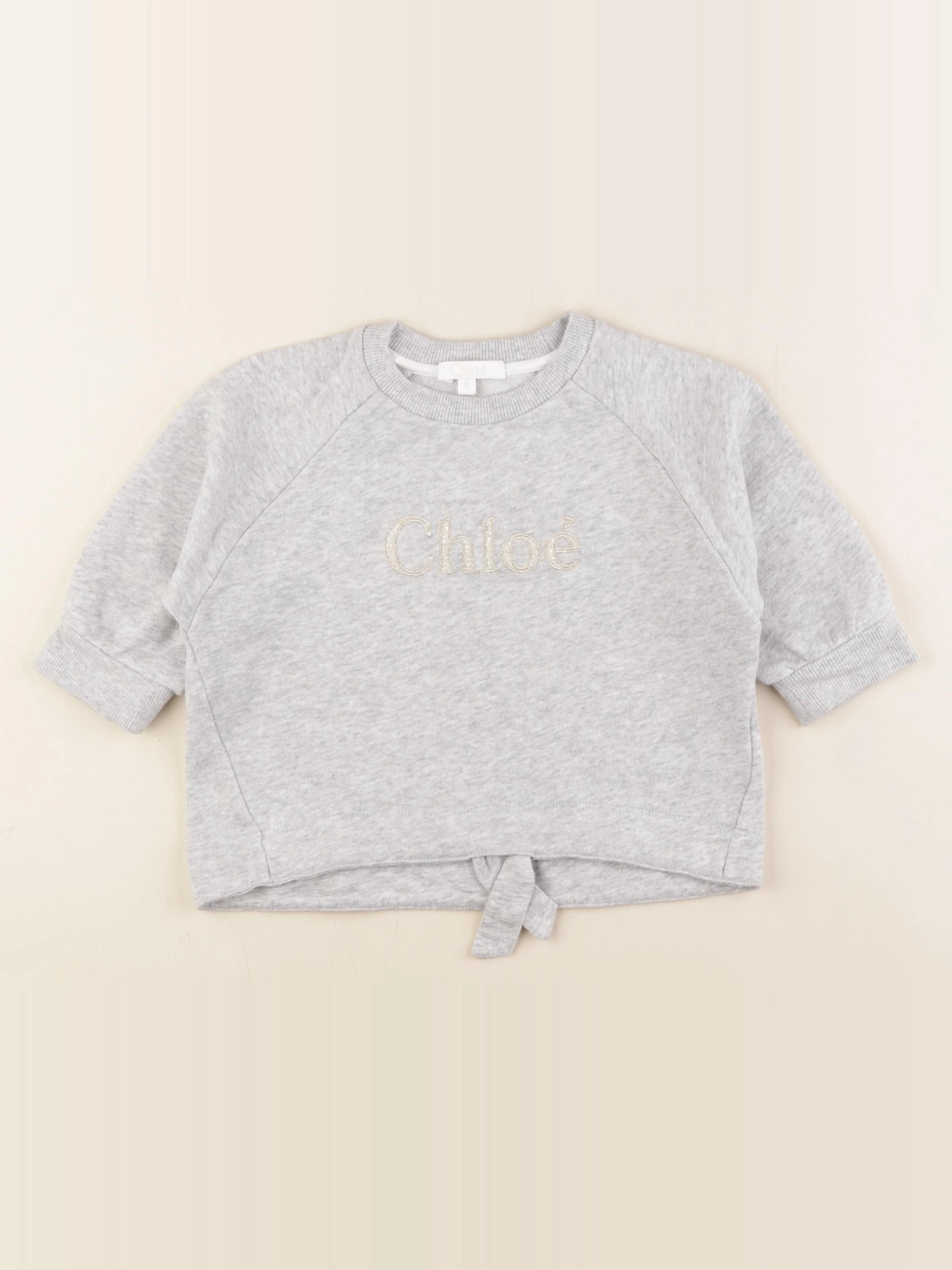 Chloé - sweat gris - 4 ans