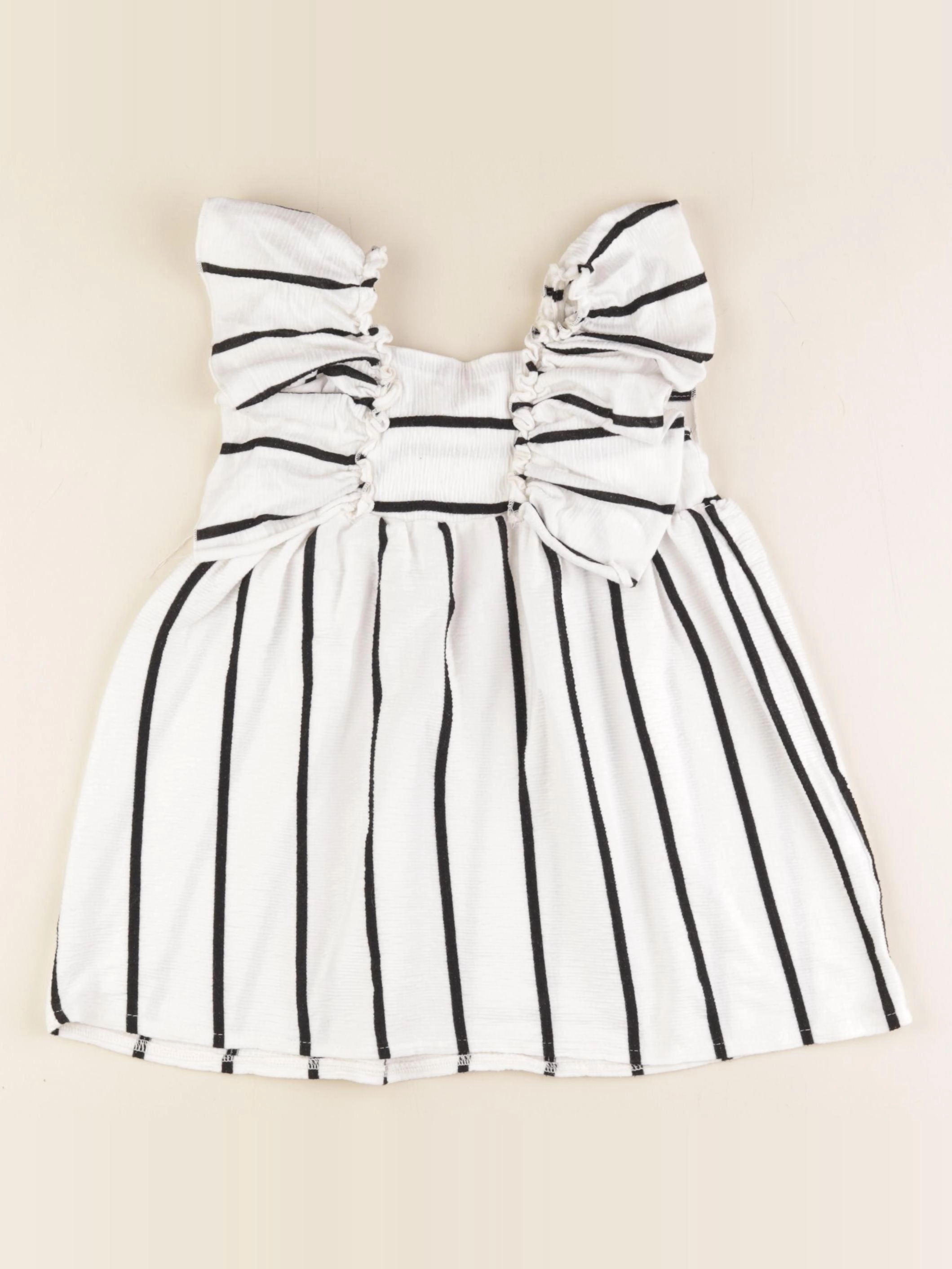 Zara - robe blanc, noir - 3/4 ans