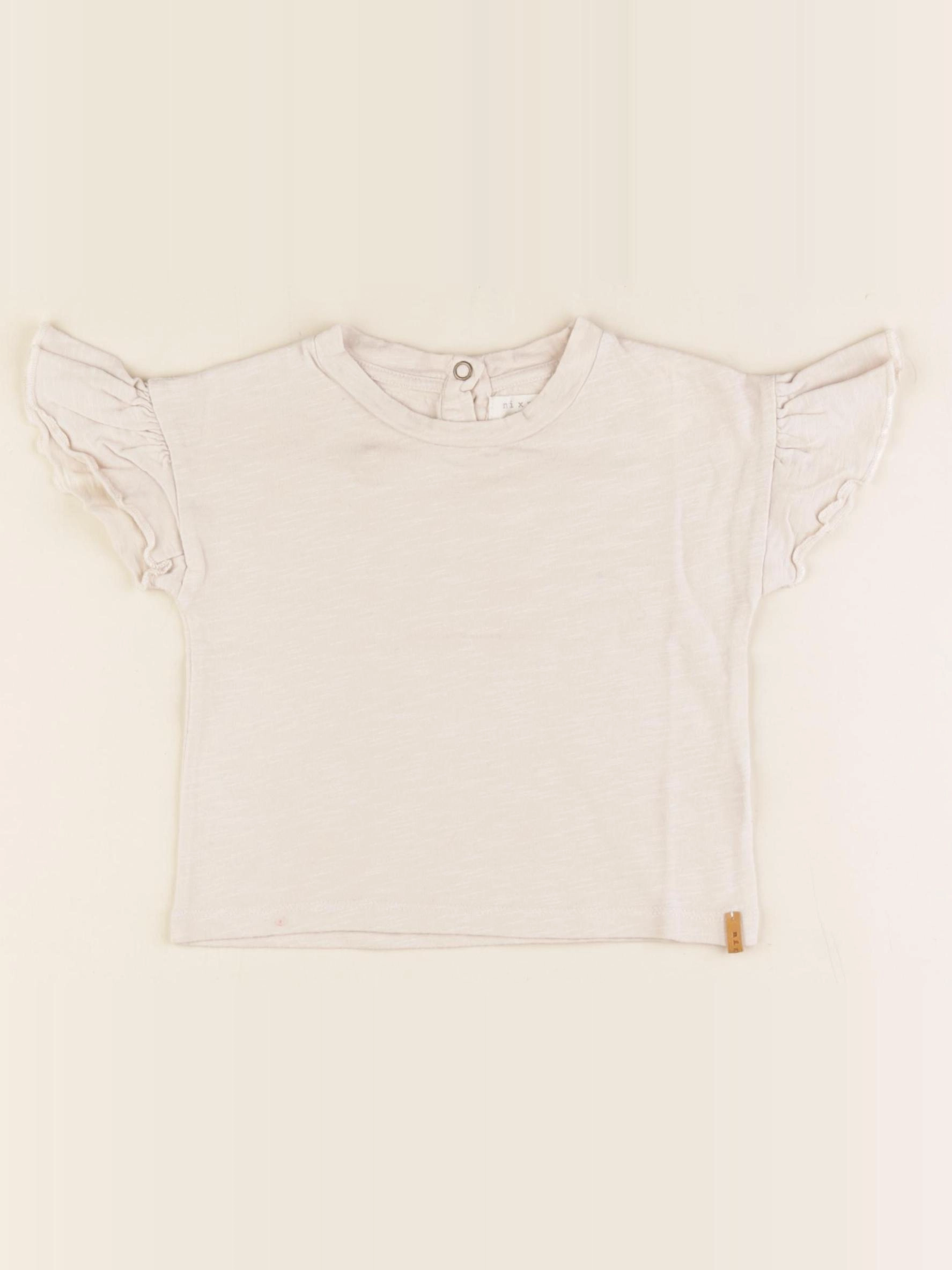 Nixnut - tee-shirt beige - 12 mois