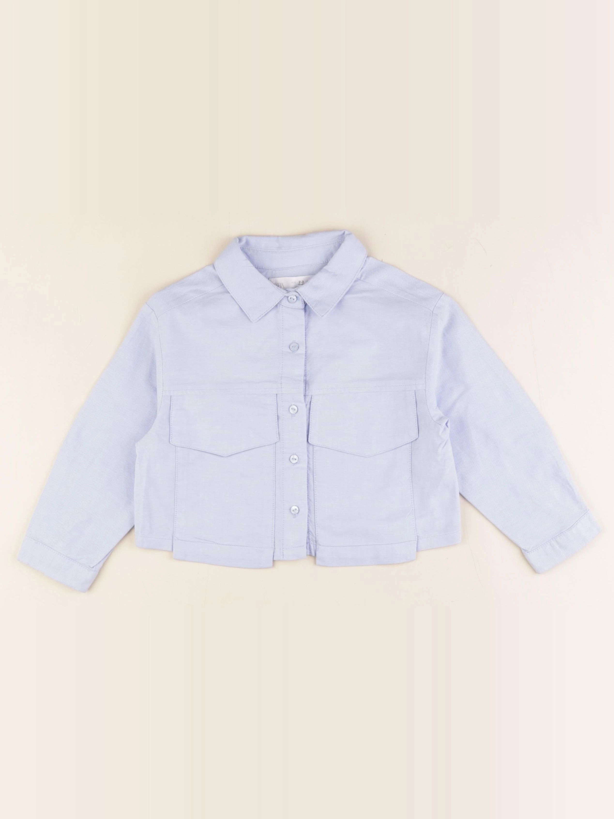 Zara - chemise bleu - 2/3 ans