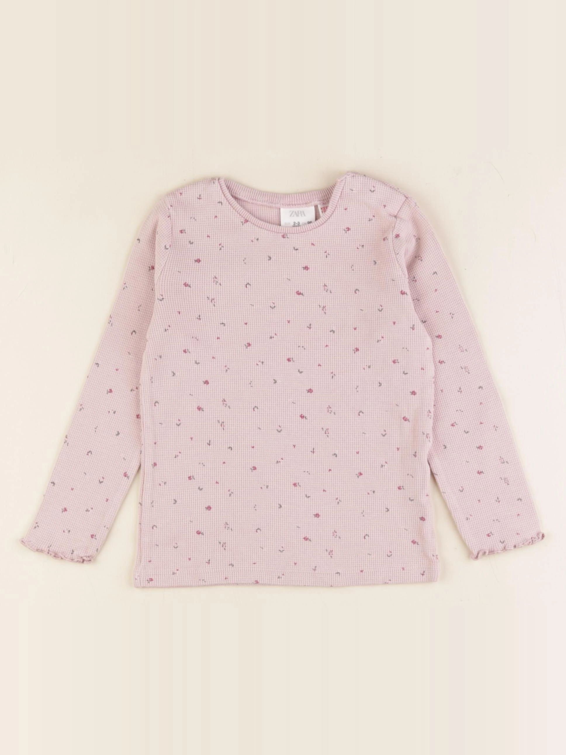 Zara - tee-shirt rose - 2/3 ans