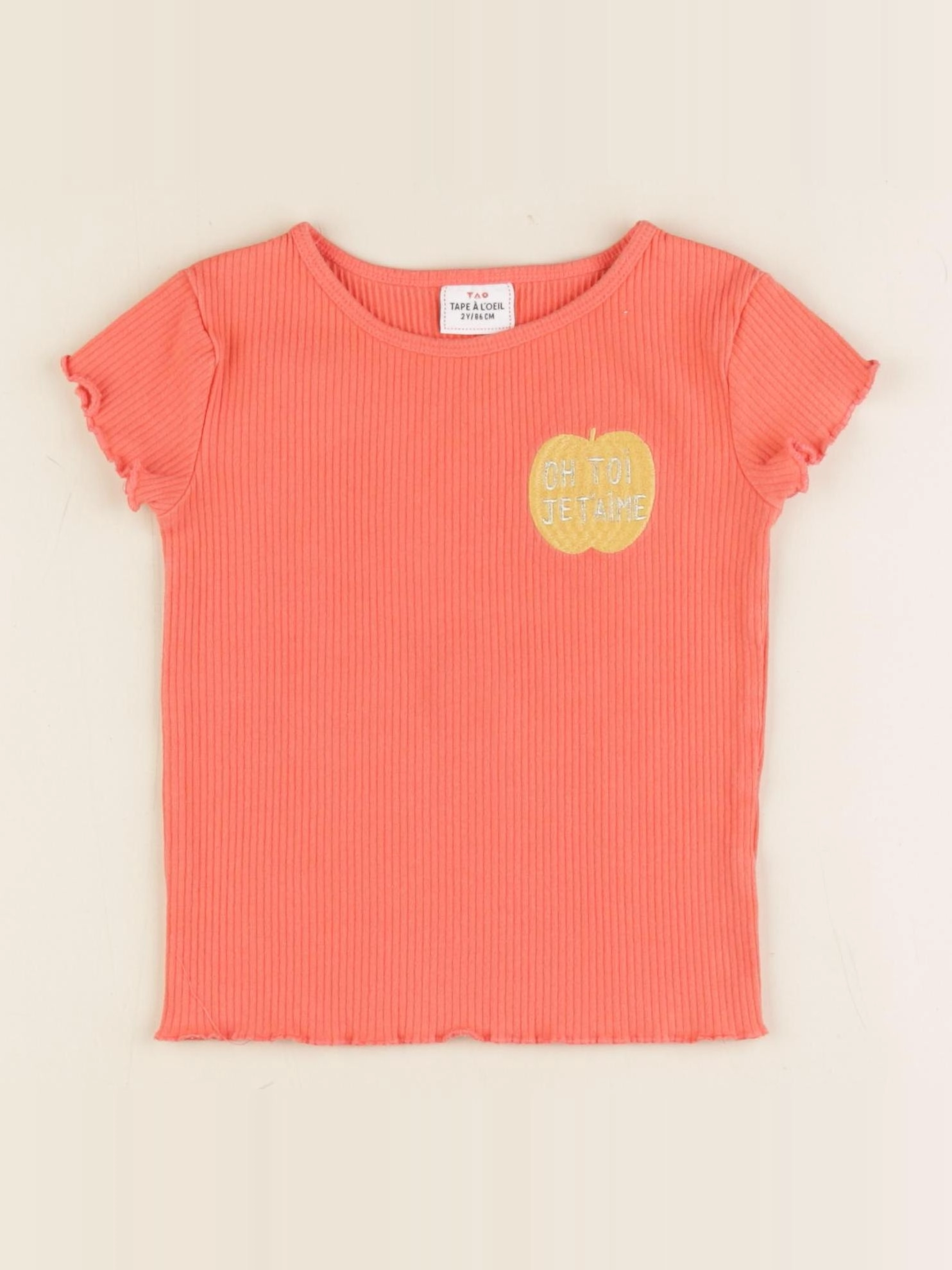 Tape à l'oeil - tee-shirt orange - 2 ans