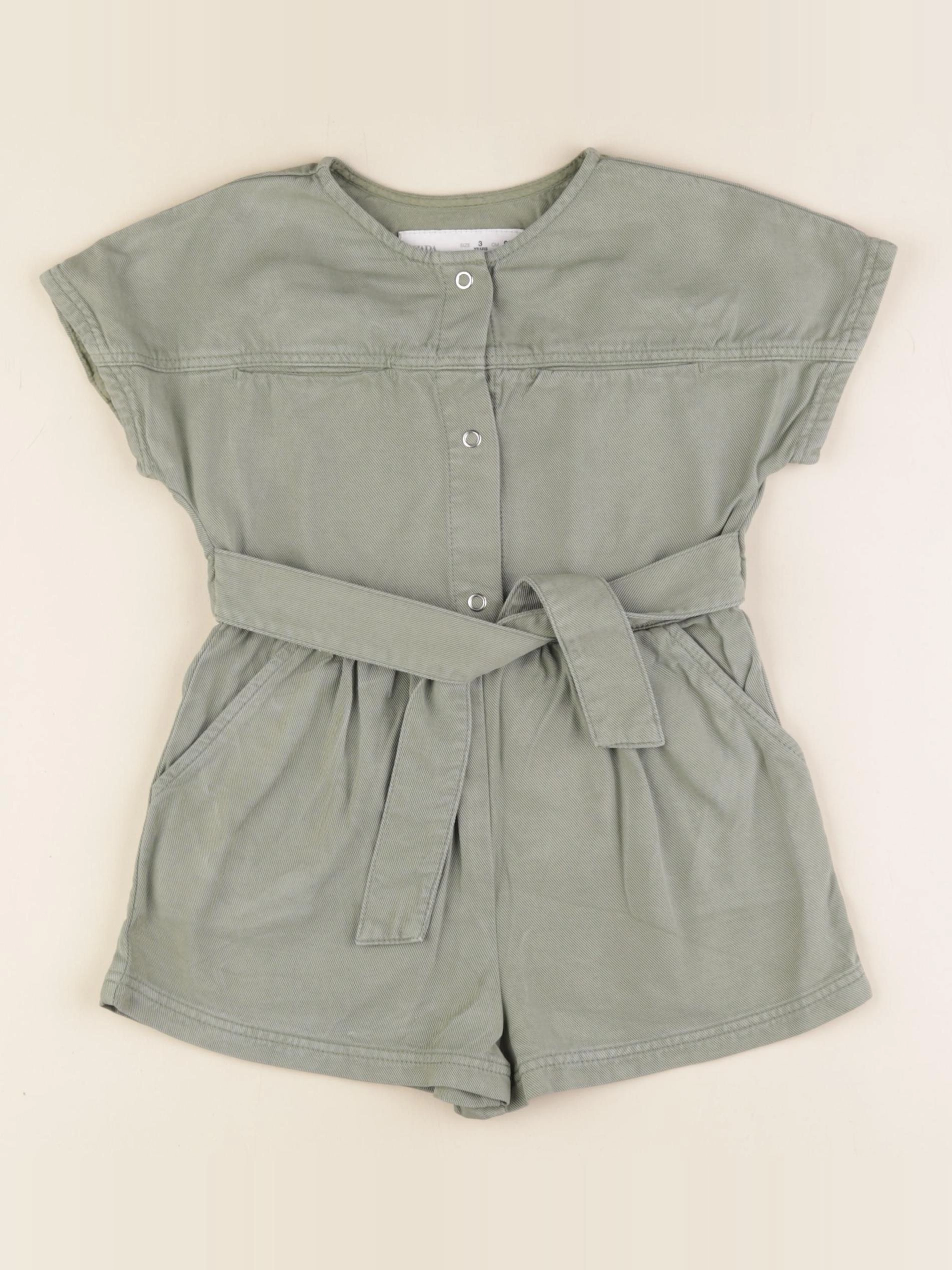 Zara - combinaison vert - 3 ans