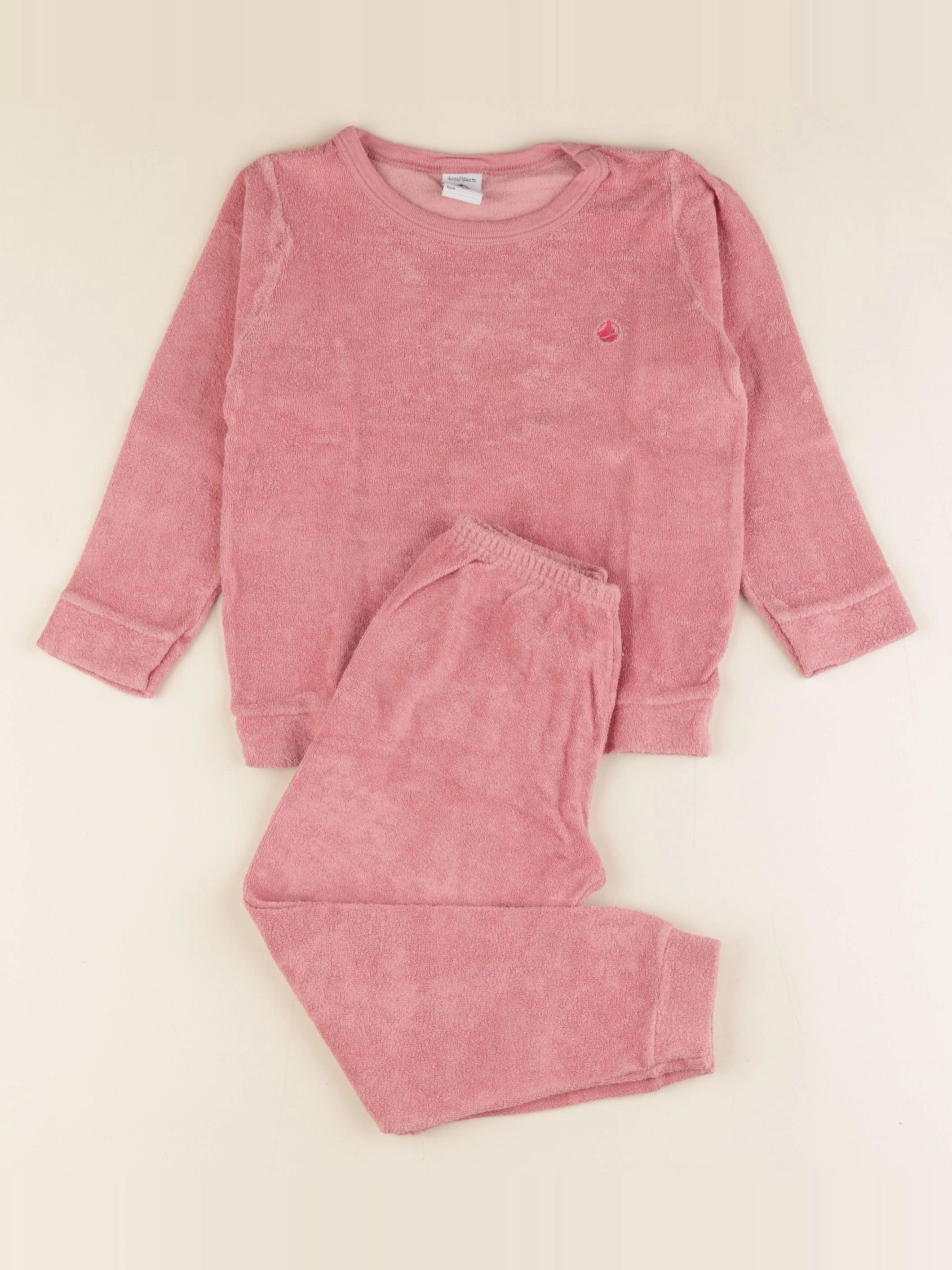Petit Bateau - pyjama coton rose - 4 ans